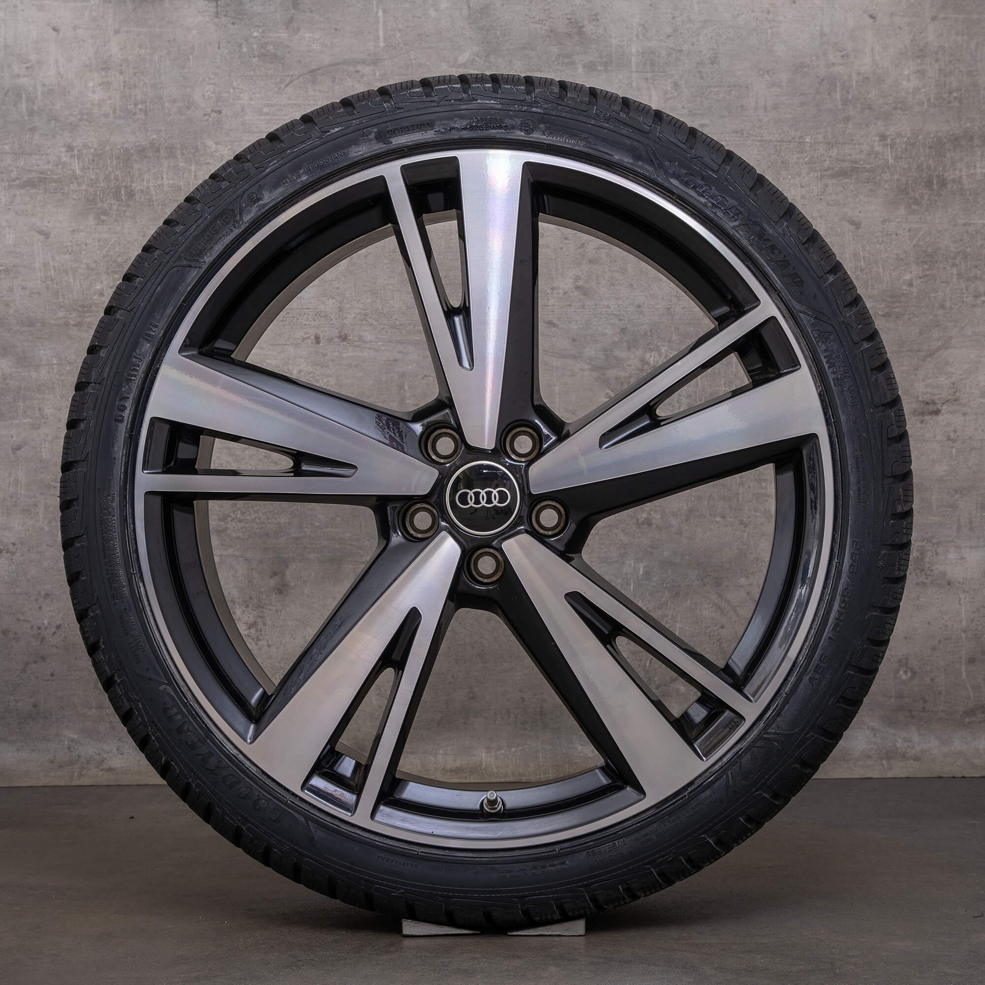 Original Audi A6 S6 Roues d'hiver 21 pouces 4K C8 Jantes 4K0601025AG Blade noir brillant NEUF