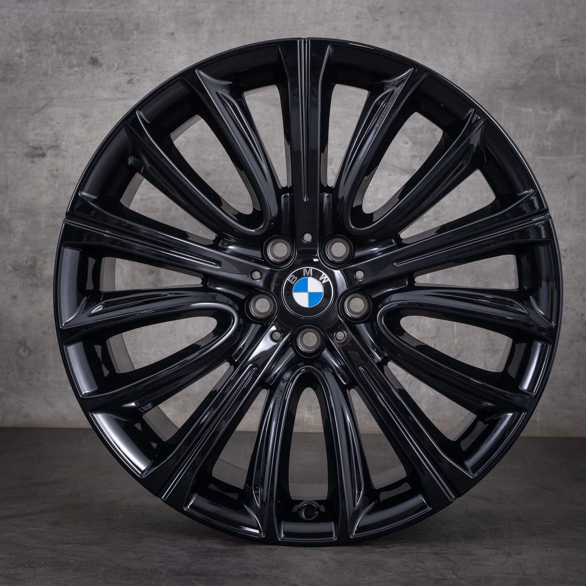 Original BMW 7er 6er GT Felgen 20 Zoll G11 G12 G32 6863110 6863111 Styling 628 jet black uni lackiert - Felge 2 von 4