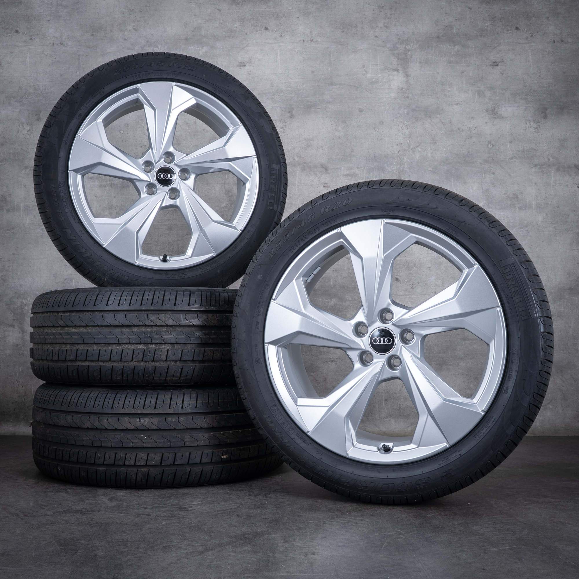Originali Audi Q5 SQ5 cerchi 20 pollici FY estivi 80A601025BL argento lucido