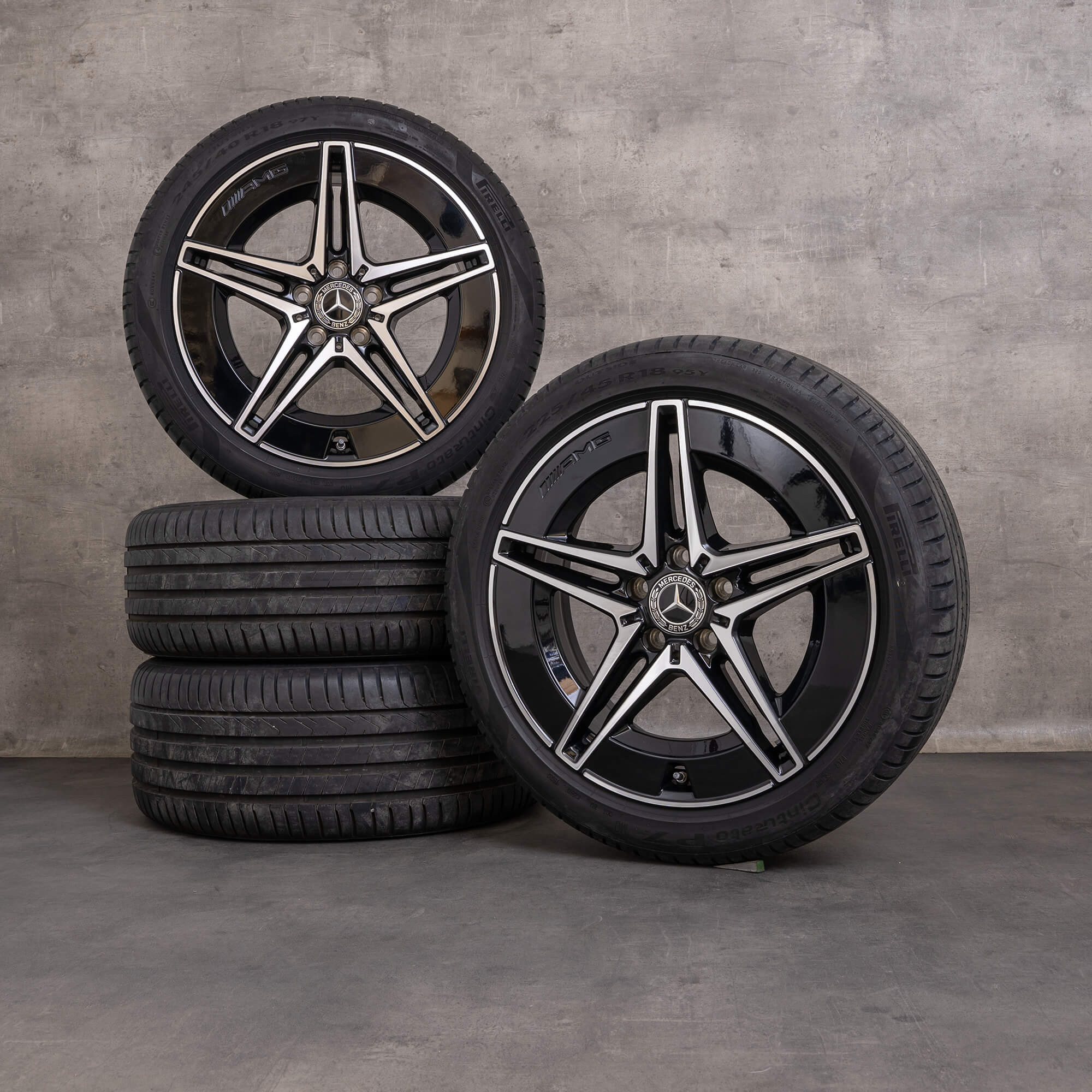 OEM Mercedes Benz C-Class rims 18 inch AMG W206 S206 summer wheels ...