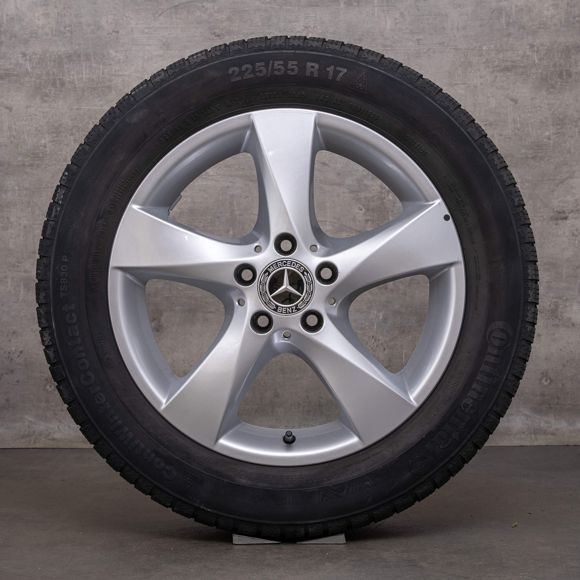 Original Mercedes Benz Classe V roues d'hiver 17 pouces W447 Vito Viano jantes A4474012200 argent