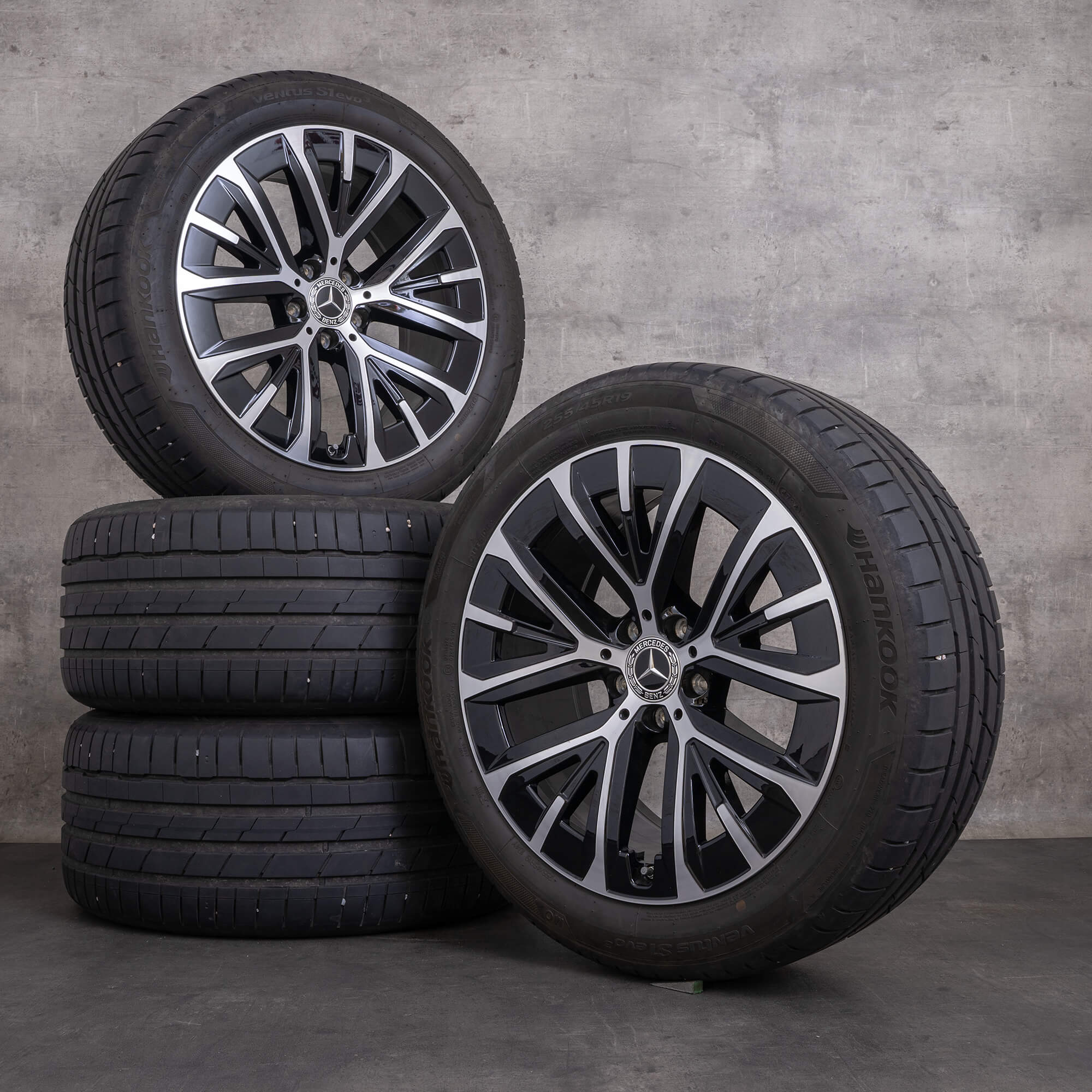OEM Mercedes Benz E-Class All-Terrain winter tires 19 inch S214 X214 rims A2144014000 A2144014900 black glossy turned