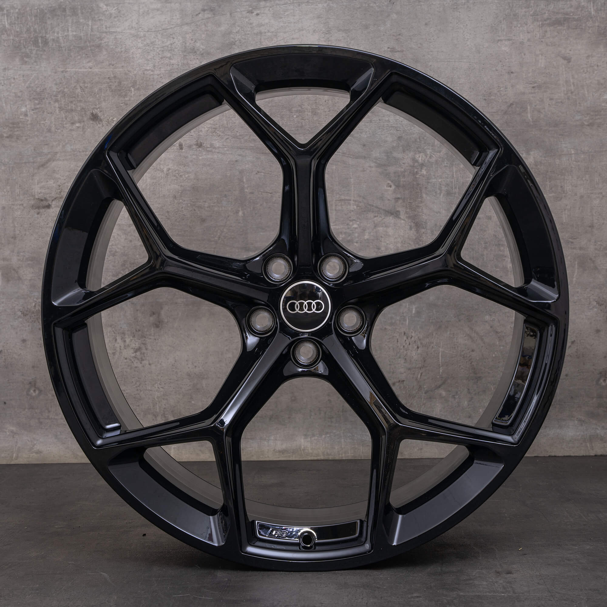 OEM Audi RS6 RS7 Rims 22 inch 4K C8 4K0601025BM Performance honeycomb design black gloss NEW