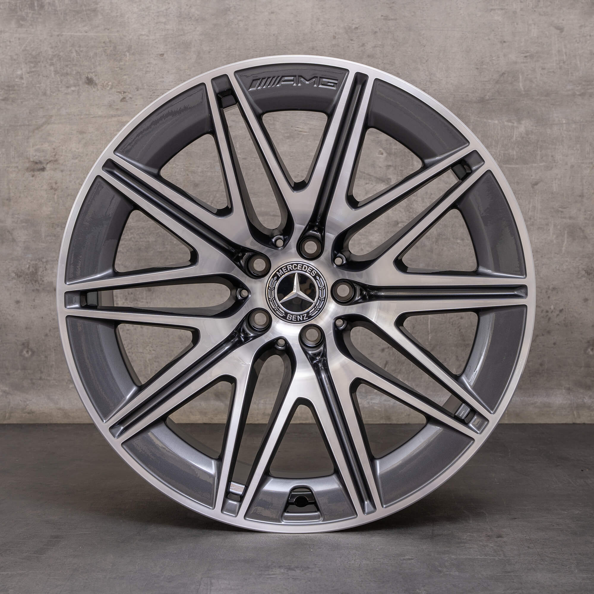 OEM Mercedes Benz AMG GT 43 53 63 & S rims 20 inch X290 4-Trer A2904011900 A2904012000 himalaya gray glossy turned NEW