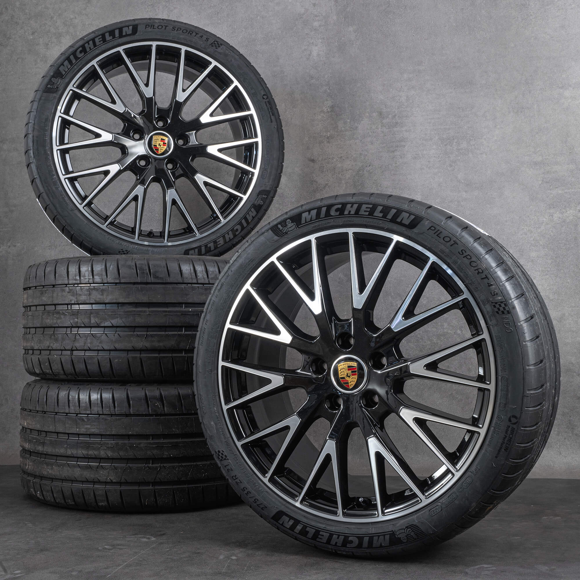 OEM Porsche 21 inch Panamera 976 rims summer wheels tires 976044660N