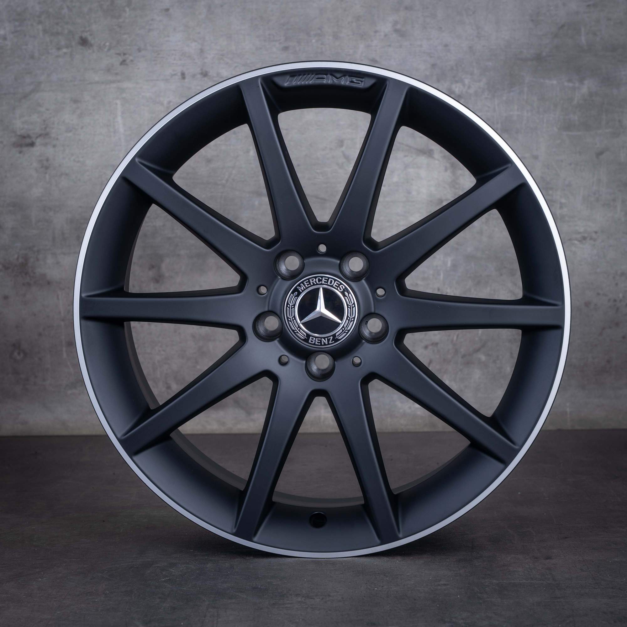 Jante originale Mercedes-Benz SLK 55 SLC 43 AMG de 18 inci R172 A1724013002 A1724013102 negru mat marginea diamantată NOI