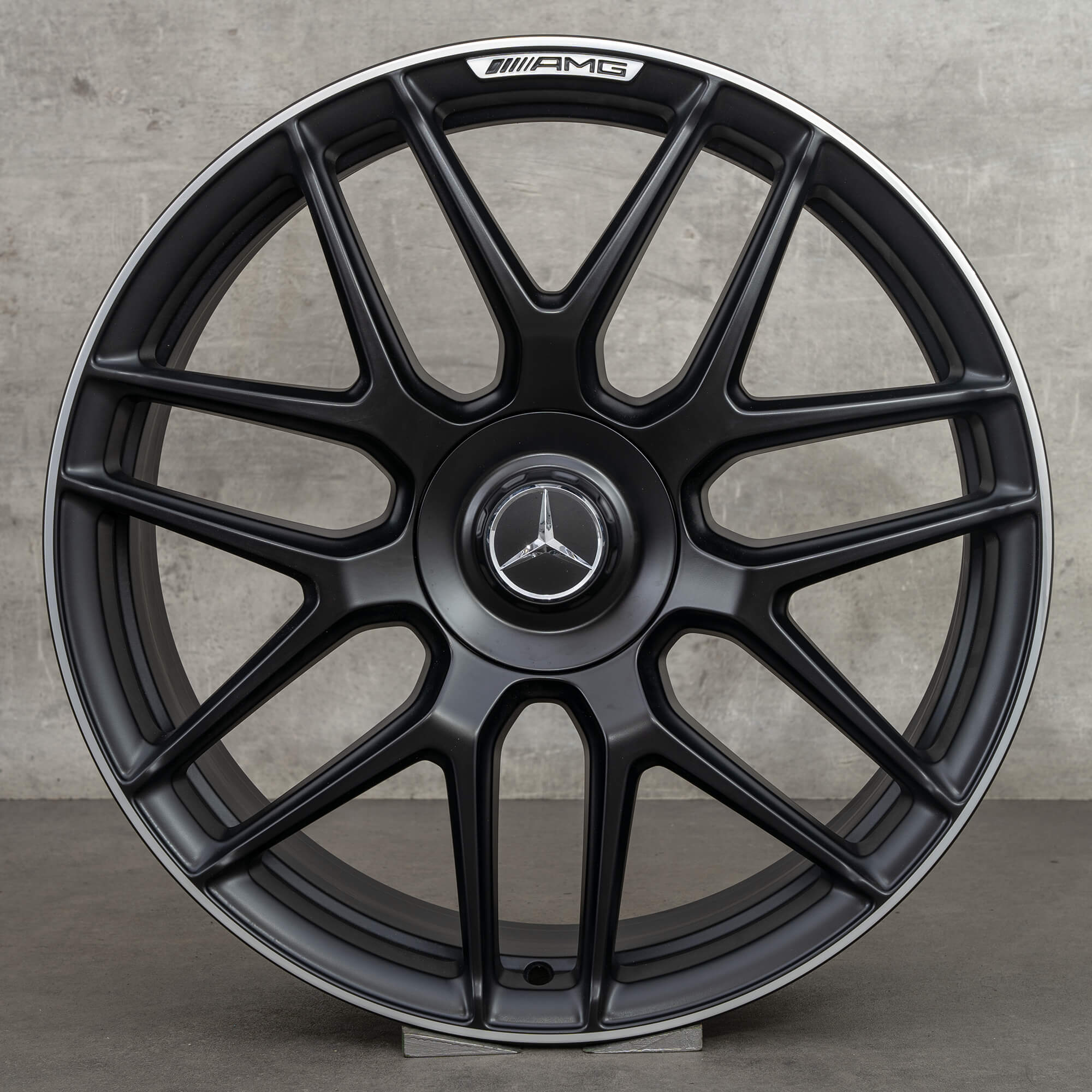 Orijinal Mercedes Benz S-Serisi S63 S65 AMG jantlar 20 inç W222 A217 C217 A2224014200 A2224014300 siyah mat parlak kaplama