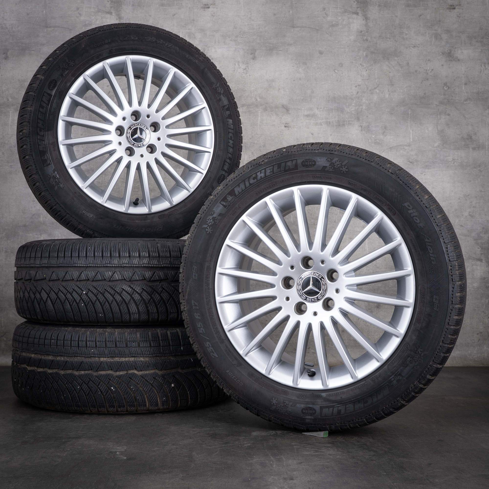 Anvelope de iarnă originale Mercedes-Benz Clasa V, 17 inci, W447, A4474014900, argintiu lucios