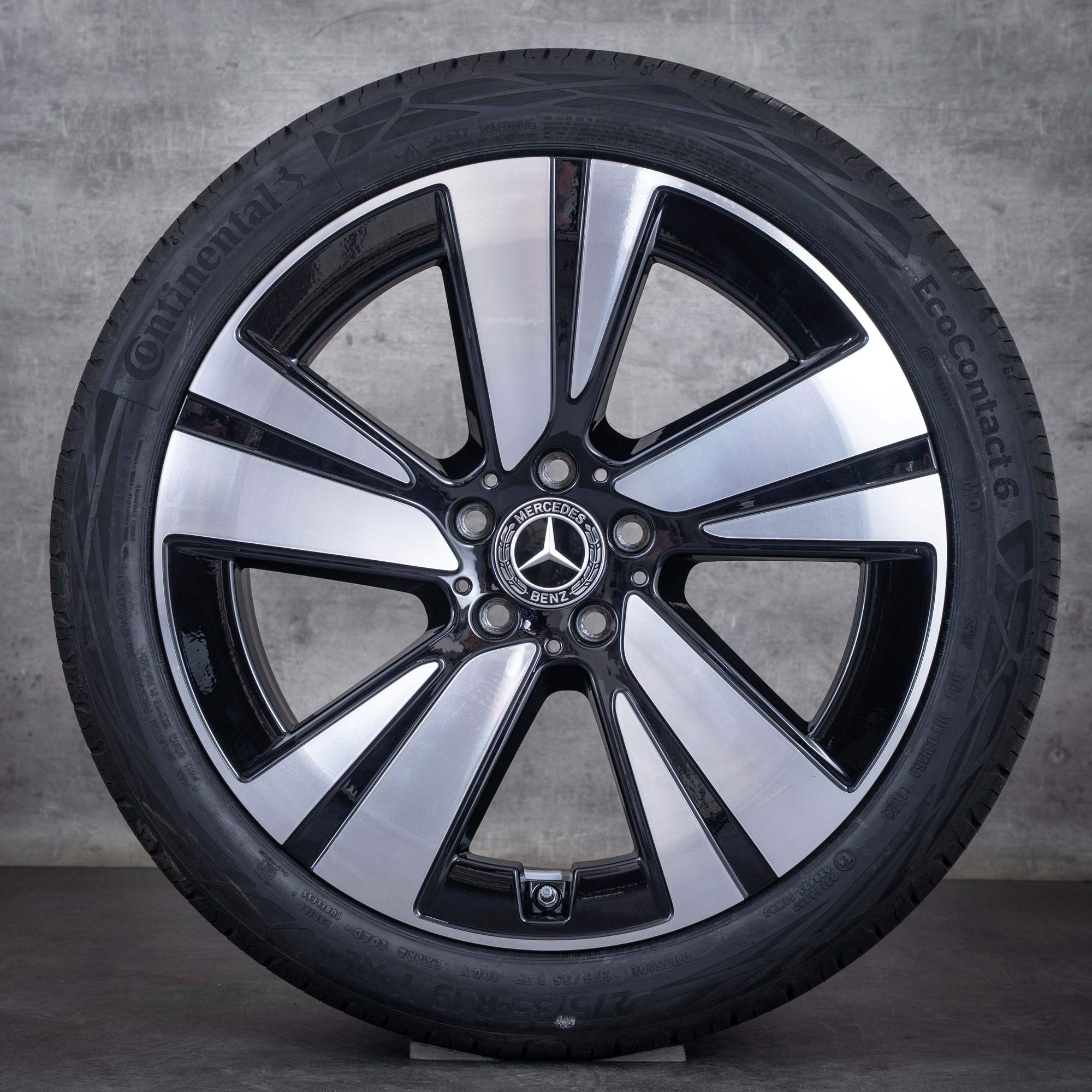 Oryginalne felgi Mercedes Benz CLE 19 cali A236 C236 koła letnie A2364011400 A2364011500 czarne polerowane
