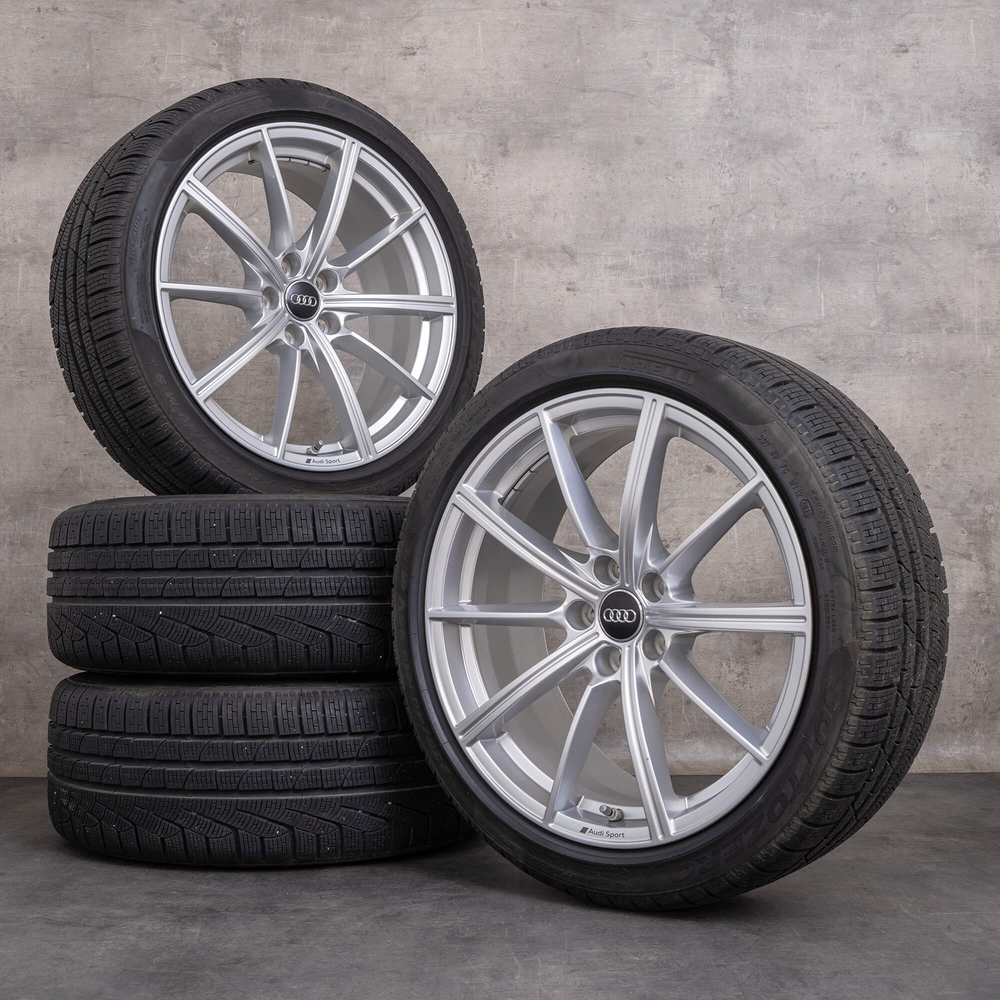 OEM Audi RS4 RS5 winter wheels 19 inch B9 8W rims 8W0601025CP silver
