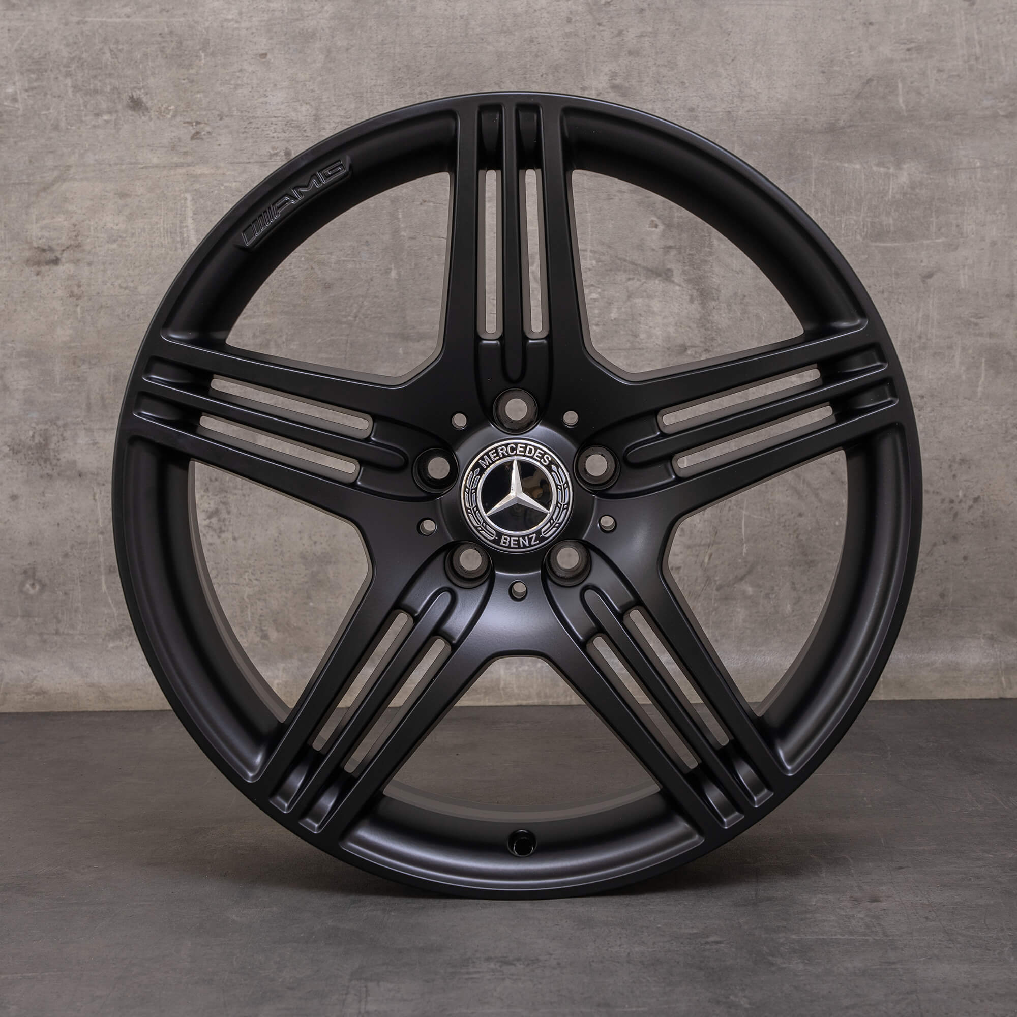 Orijinal Mercedes Benz SL jantlar 19 inç R230 A2304015402 A2304015502 siyah mat