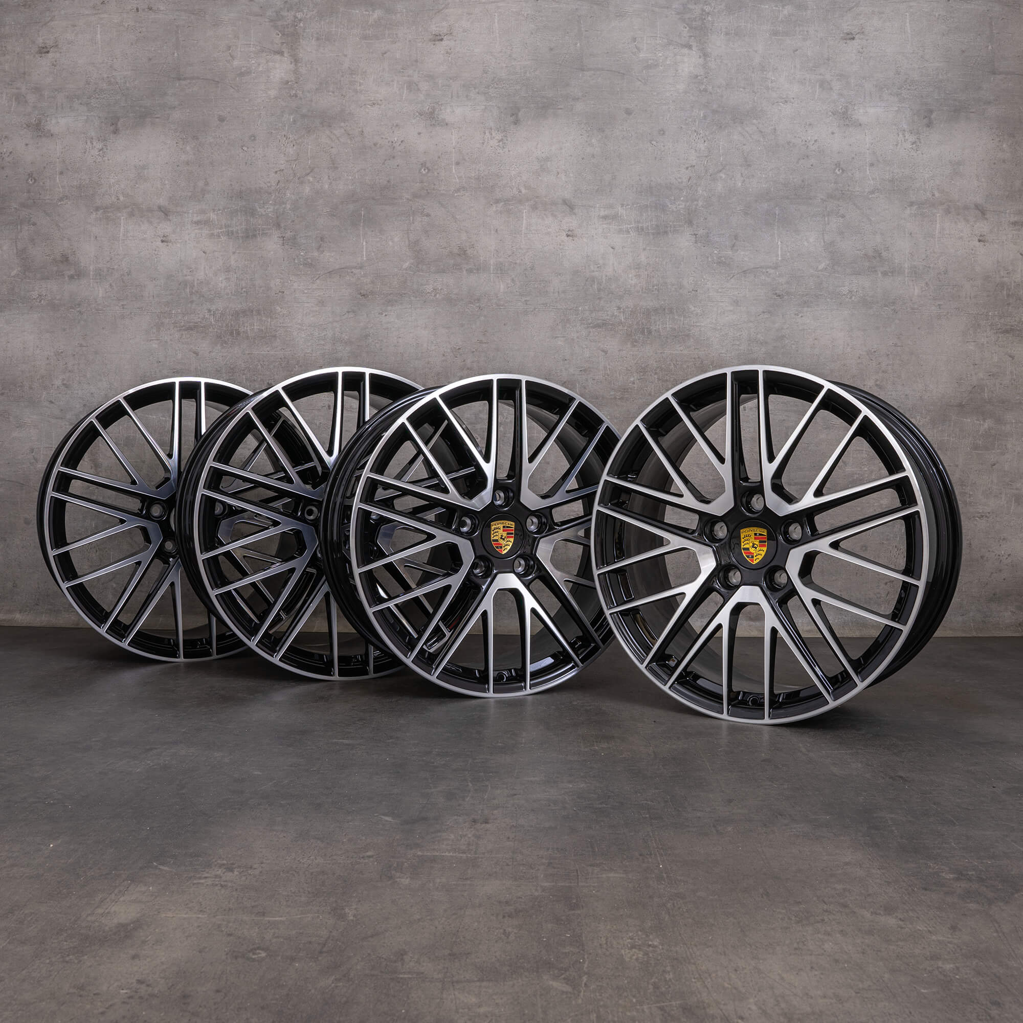 Llantas originales Porsche 911 20 21 pulgadas 992 I 992601025BD 992601025N negro brillante torneado NUEVO