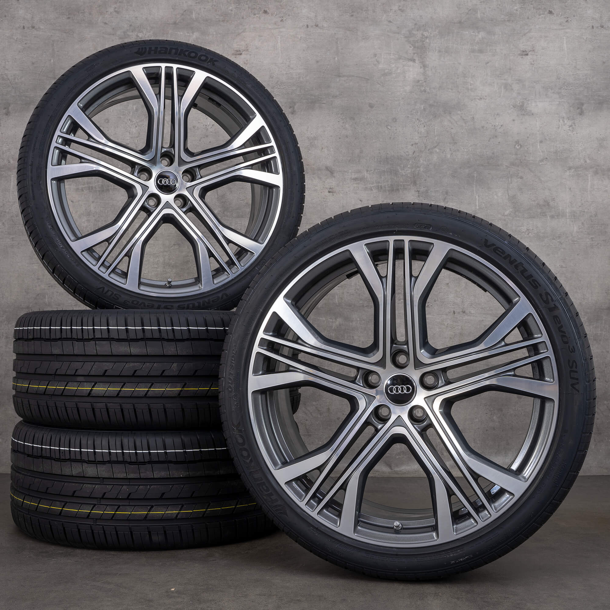 Audi Softline Rims Audi 21 inch rims A7 S7 4K C8 Quad summer tires 4K8601025AA NEW