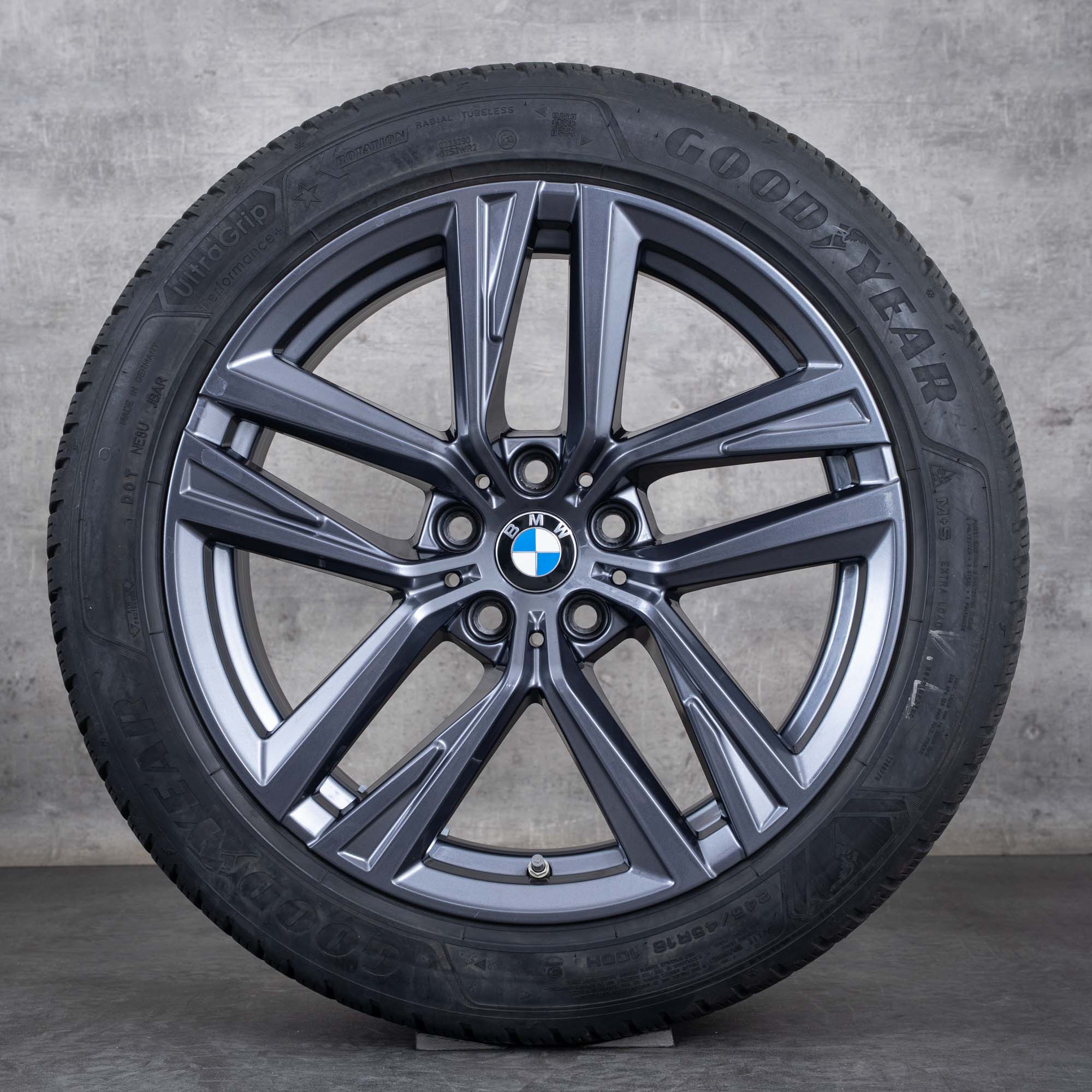 Oryginalne felgi BMW serii 4 i4 18 cali G26 Gran Coupe letnie koła stylizacja 853 6896768 midknight grey gloss