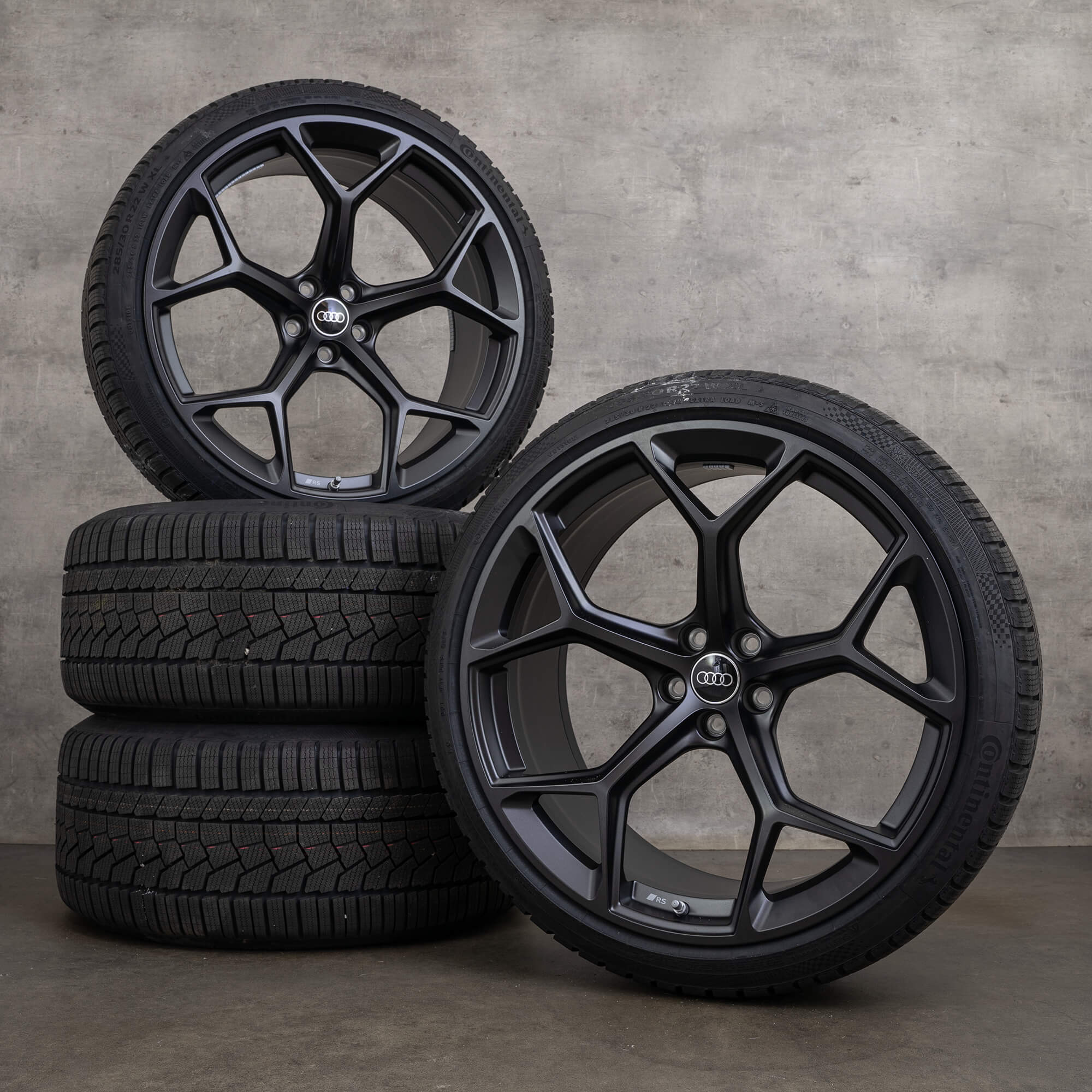 Audi RS Q8 ruote invernali 23 pollici 4M8 cerchi 4M8601025CM nero satinato NUOVO