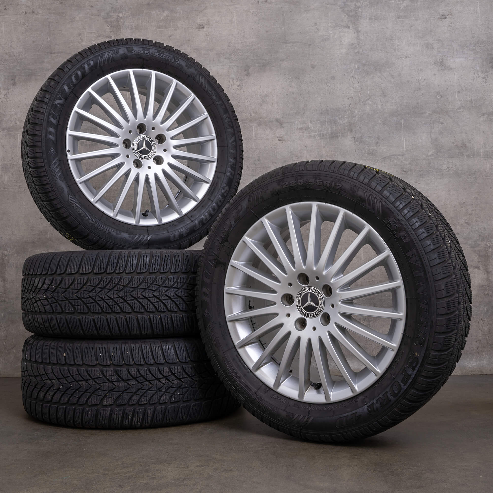 Originální zimni alu kola Mercedes Benz V-Class 17 palců W447 Vito Viano disky A4474012300 stříbrná