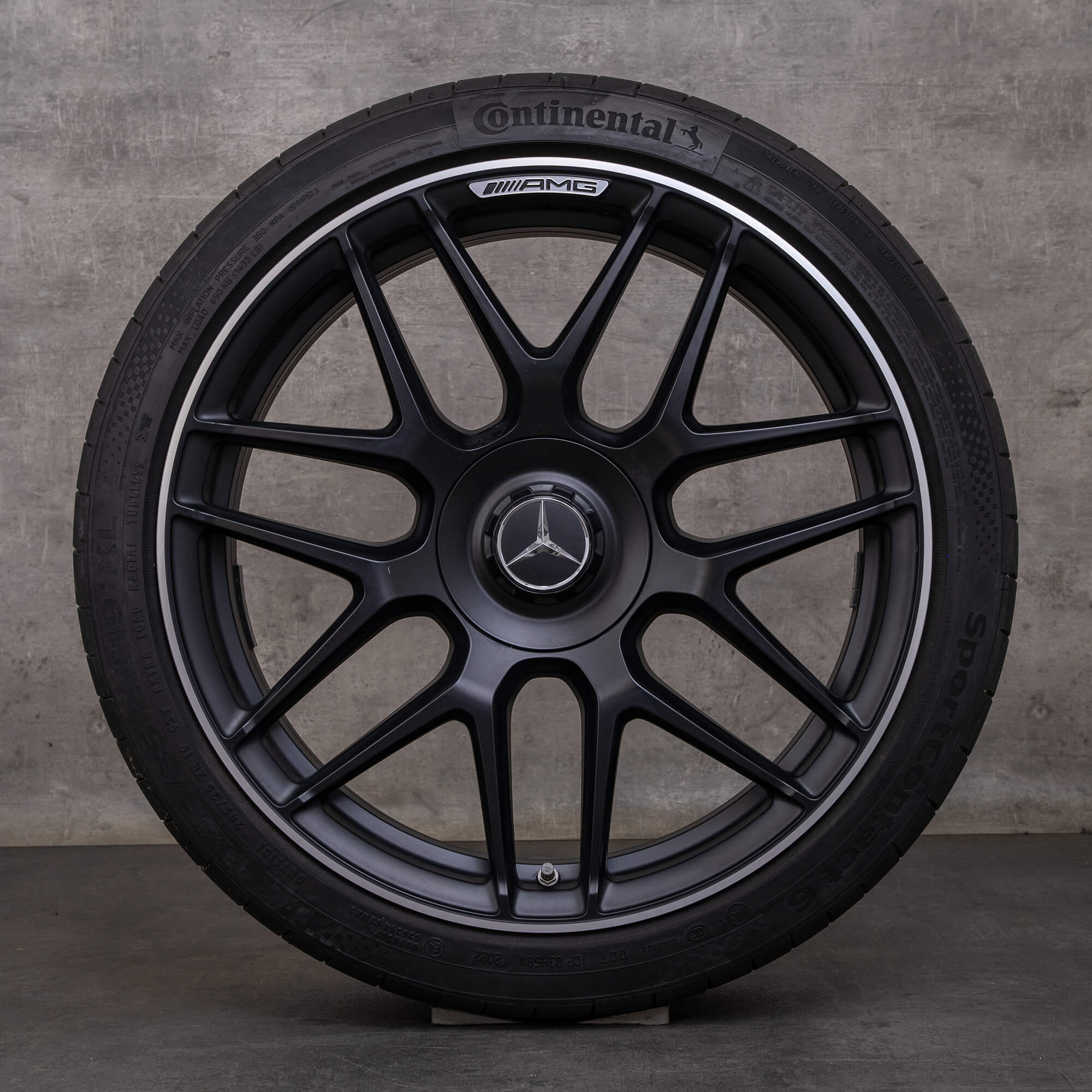 Alkuperäiset Mercedes Benz A-sarjan A 45 CLA AMG vanteet 19 tuuman W177 X118 C118 kesäpyörät A1774012500 musta matta kiillotettu