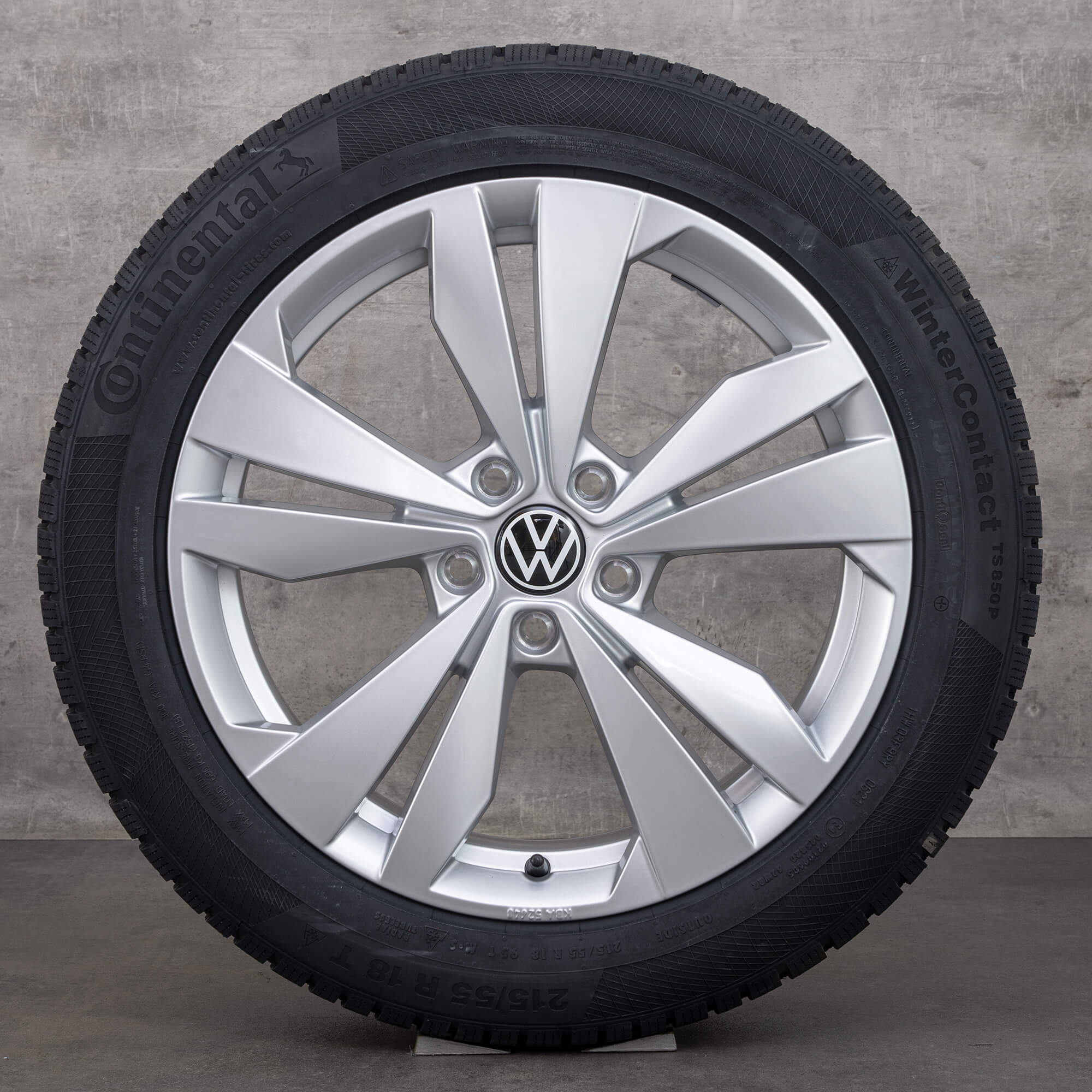 Alkuperäiset VW ID.3 talvirenkaat 18 tuuman vanteet 10A071498 loistehopea UUSI