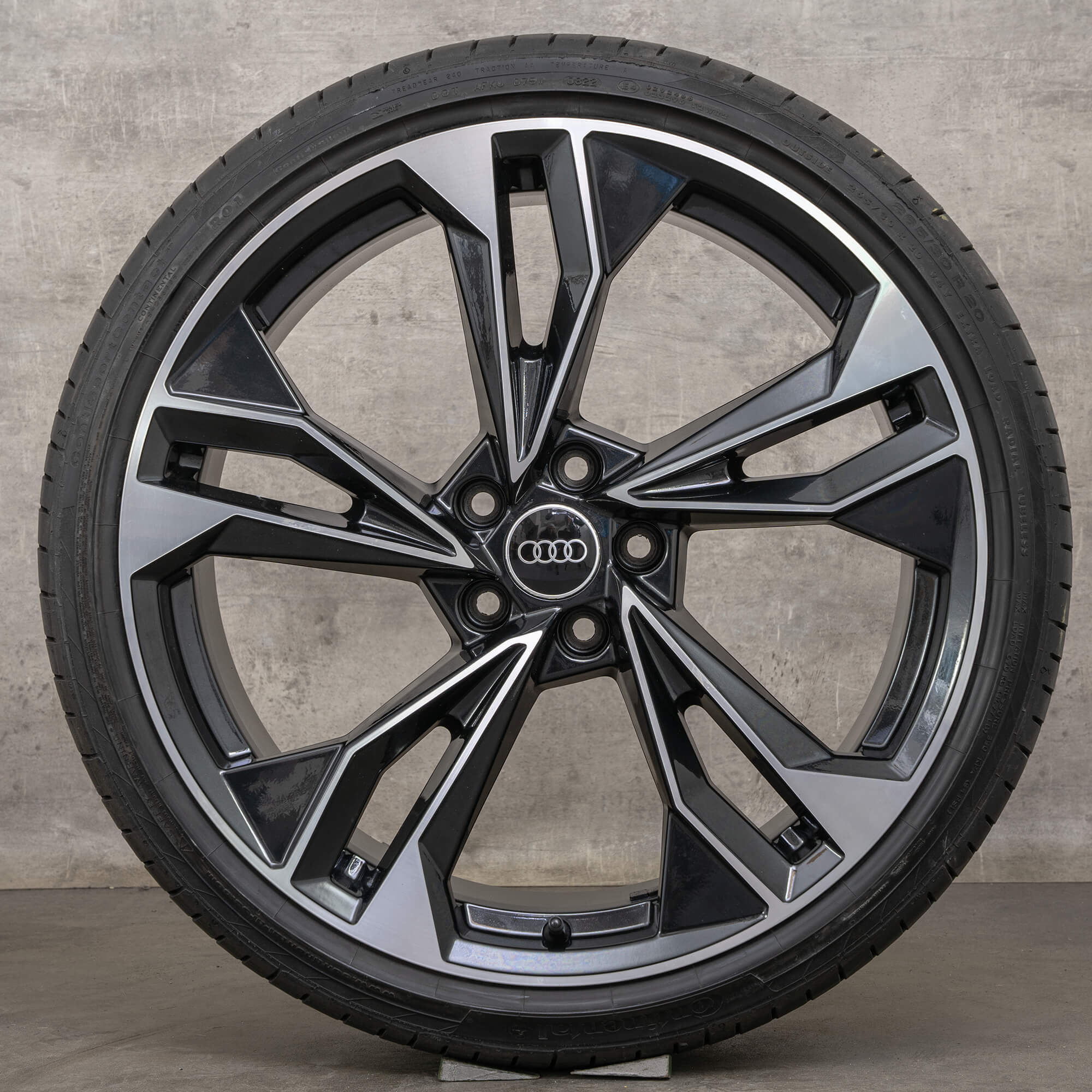 Genuine Audi A5 S5 F5 8W B9 20 pollici pneumatici estivi 8W0601025EQ cerchi nero lucido torniti