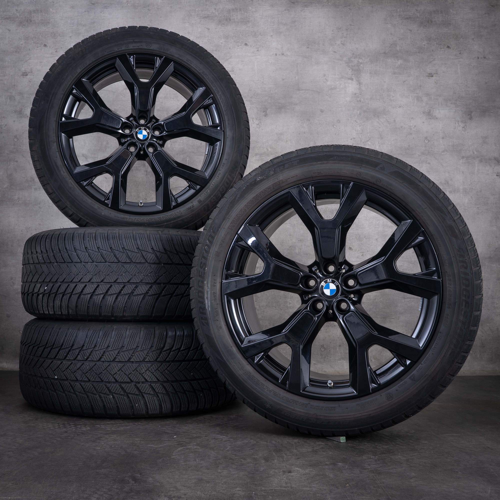 Original BMW X7 Winterräder 21 Zoll G07 Felgen Styling 752 6885461 jet black uni
