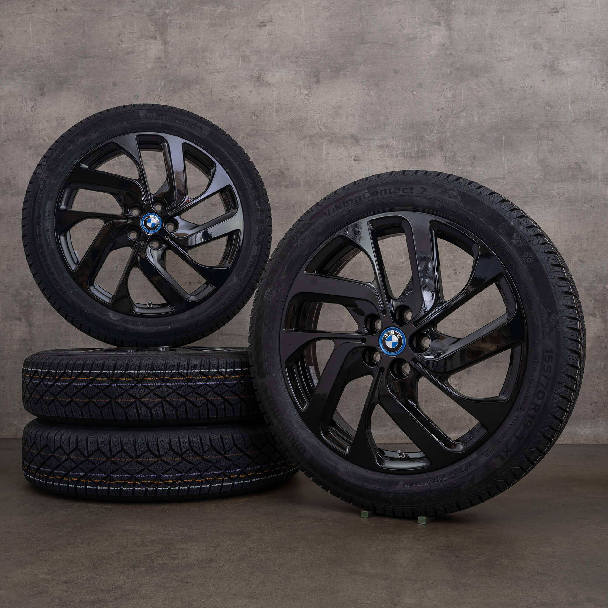 Original BMW i3s Felgen 19 Zoll I01 Winterräder 6887937 Styling 428 Turbinenstyling jet black NEU