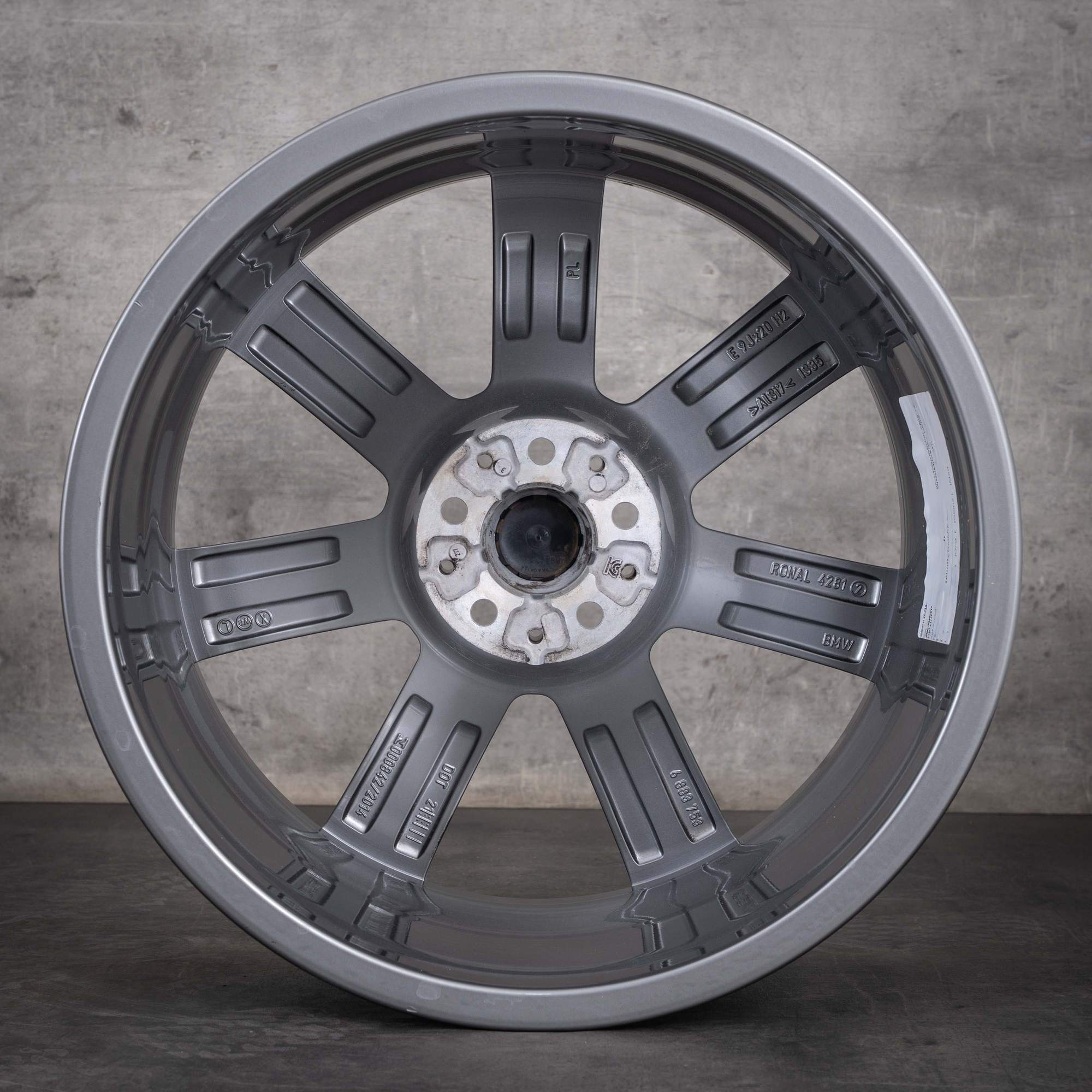 Jantă originală BMW X5 X6 de 20 inch G05 G06 Felge Styling 736 6883753 ferric grey glanz