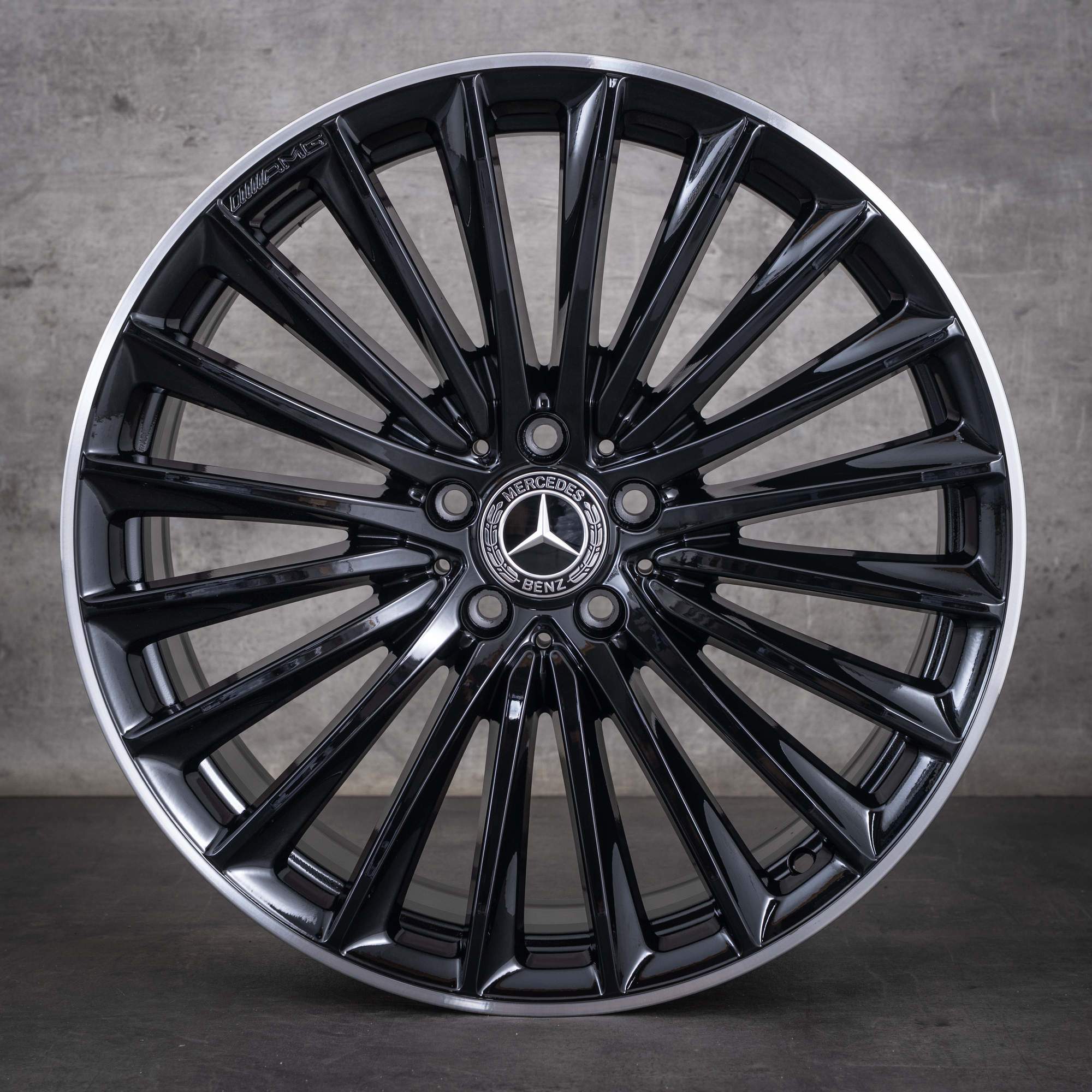 OEM Mercedes-Benz GLC AMG 20-inch rims X254 C254 A2544010800 A2544010900 Black, polished NEW