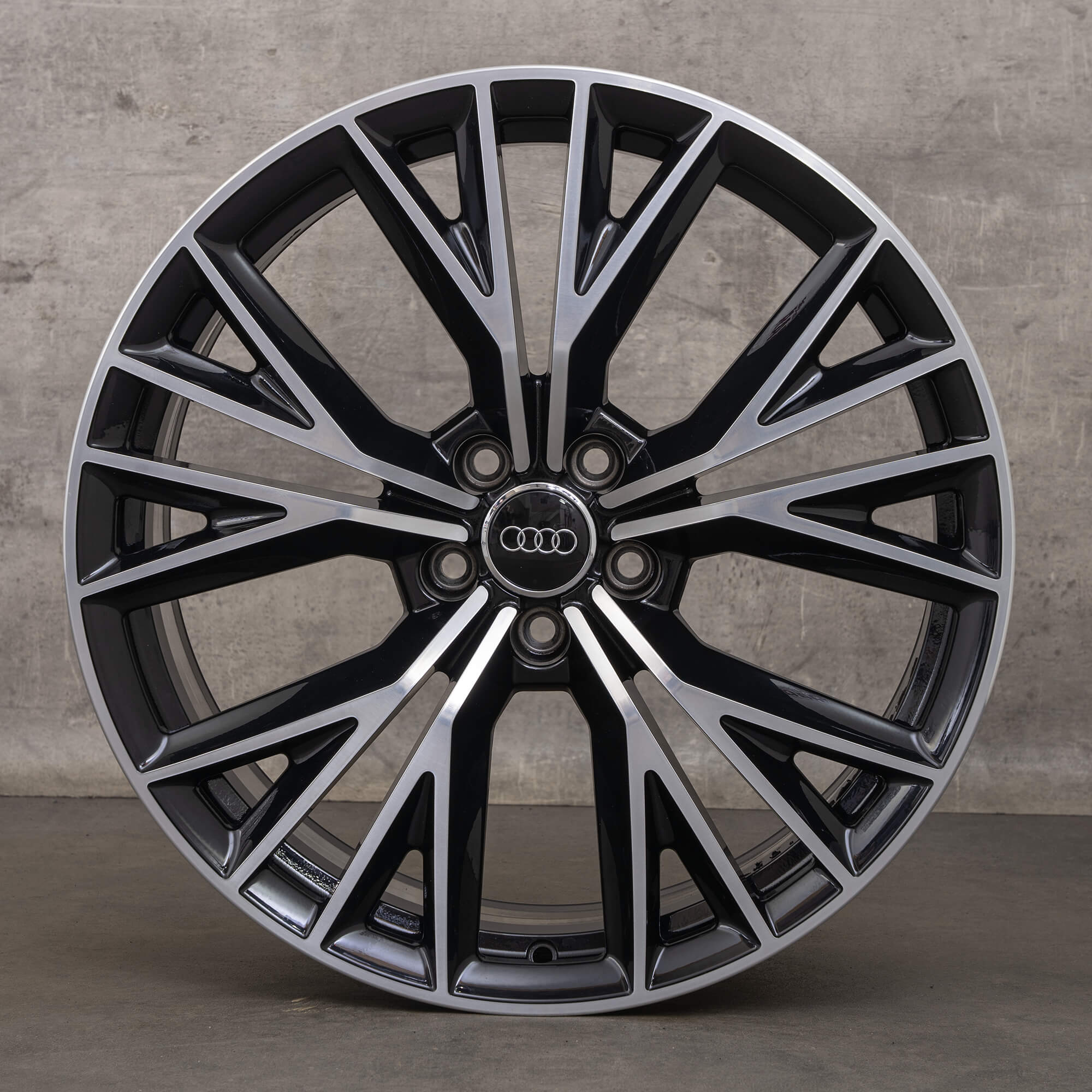 Originale Audi A7 S7 4G C7 20 Zoll Felgen 4G8601025BE Alufelgen schwarz