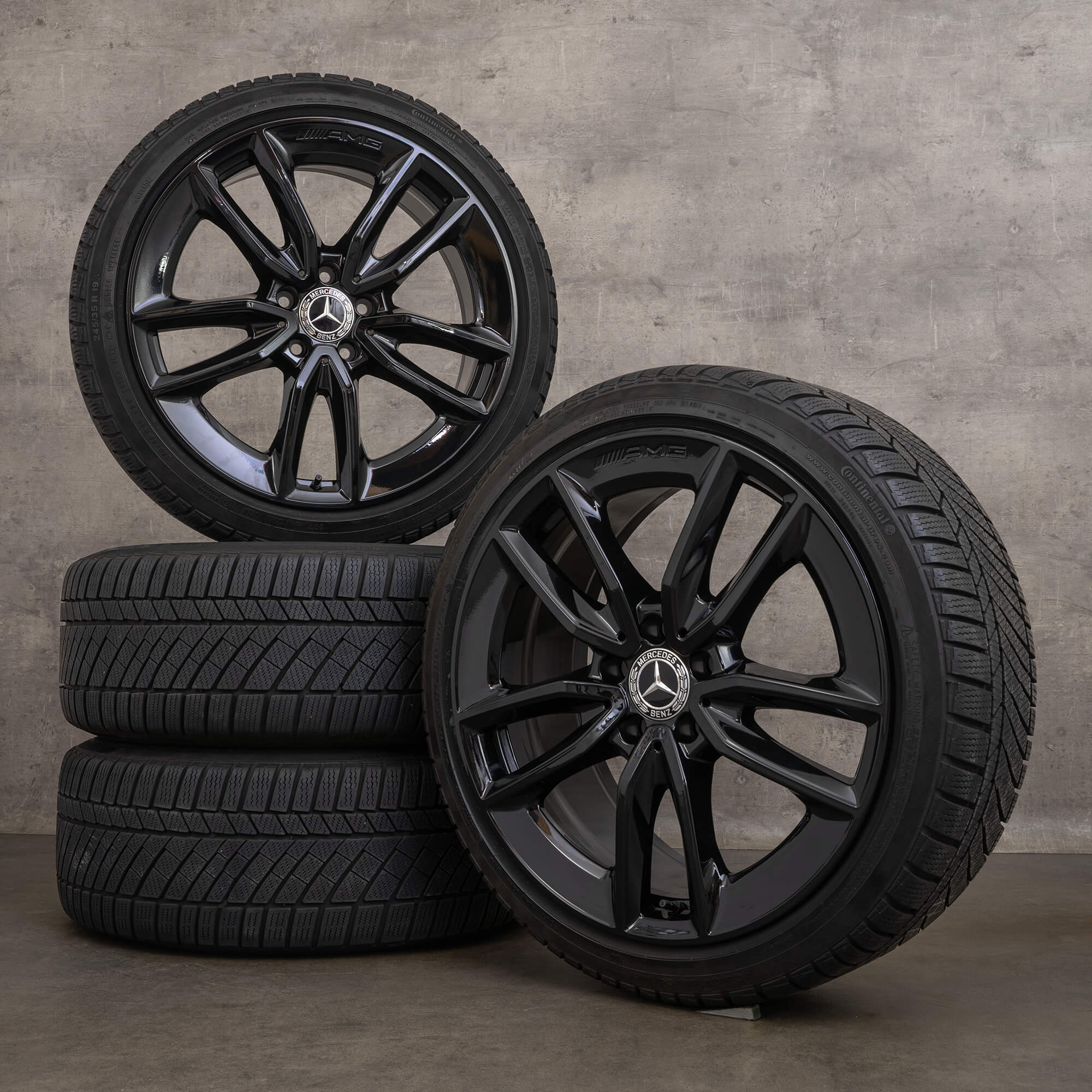 OEM AMG Mercedes CLA 35 C118 X118 19 inch winter tires rims A1184010400