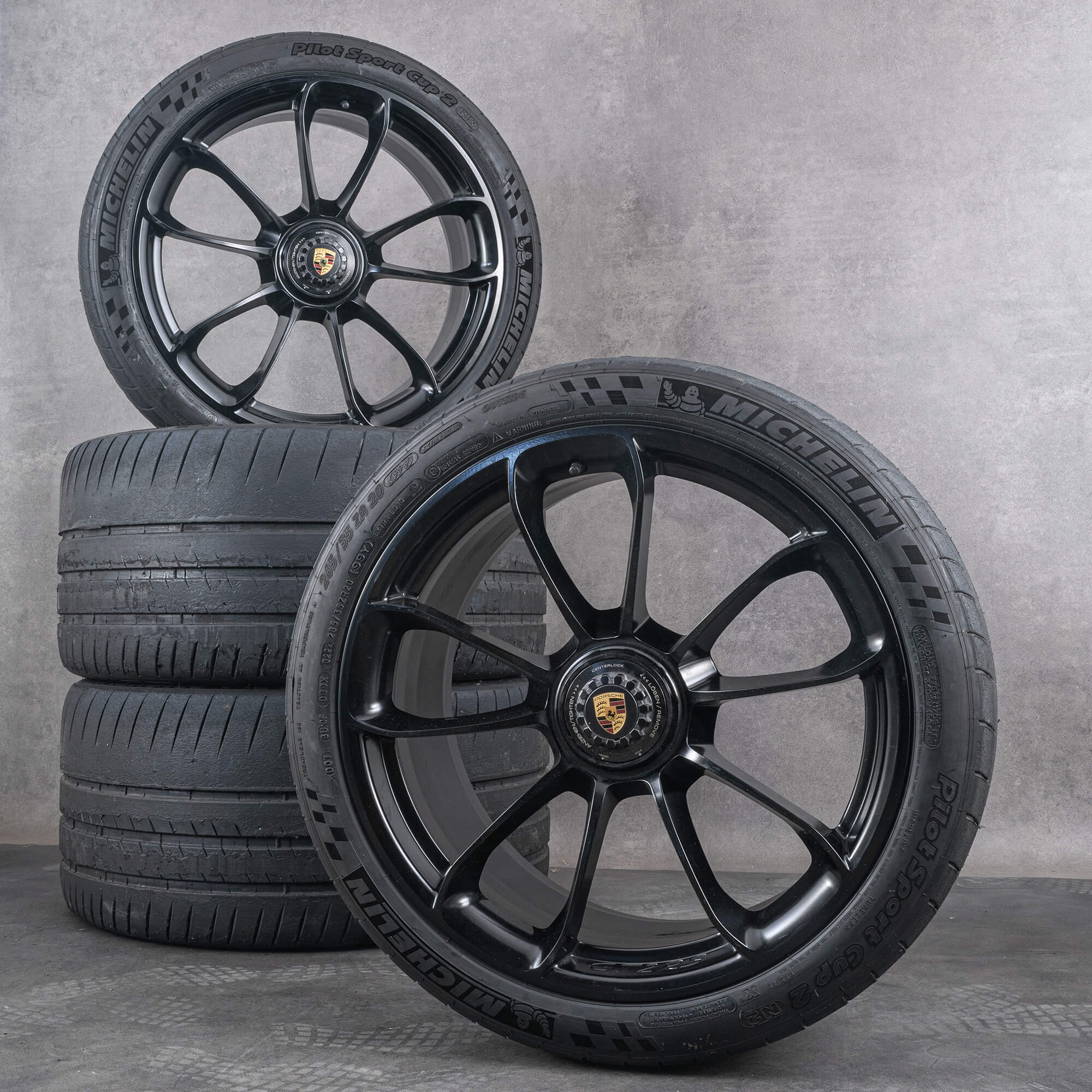 Original Porsche 991.2 20 21 pouces GT2 RS Noir Sommerrder 99104460314 noir