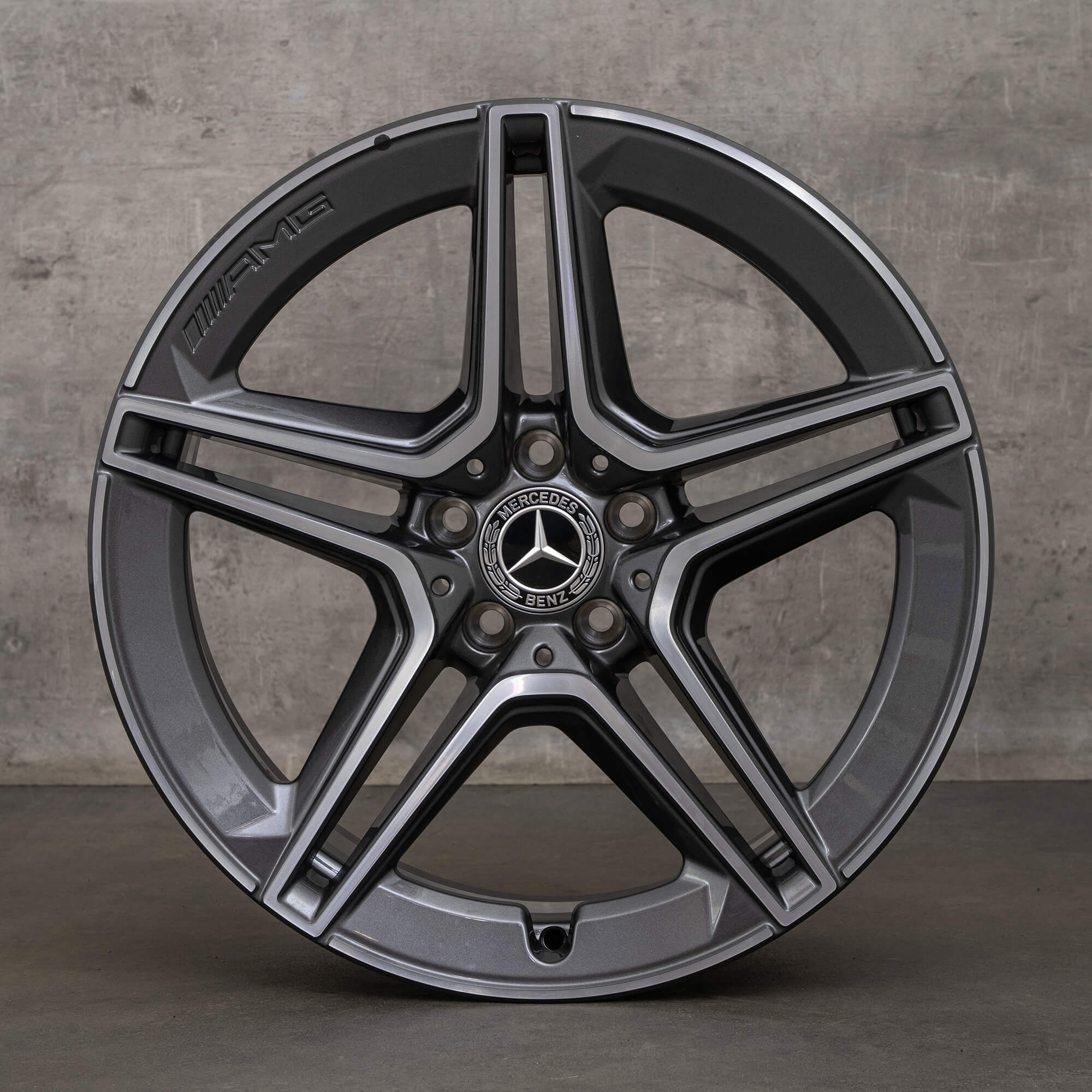 Alkuperäiset Mercedes Benz CLS 53 AMG vanteet 19 tuuman C257 A2574013000 A2574011600 himalajanharmaa kiillotettu UUTUUS
