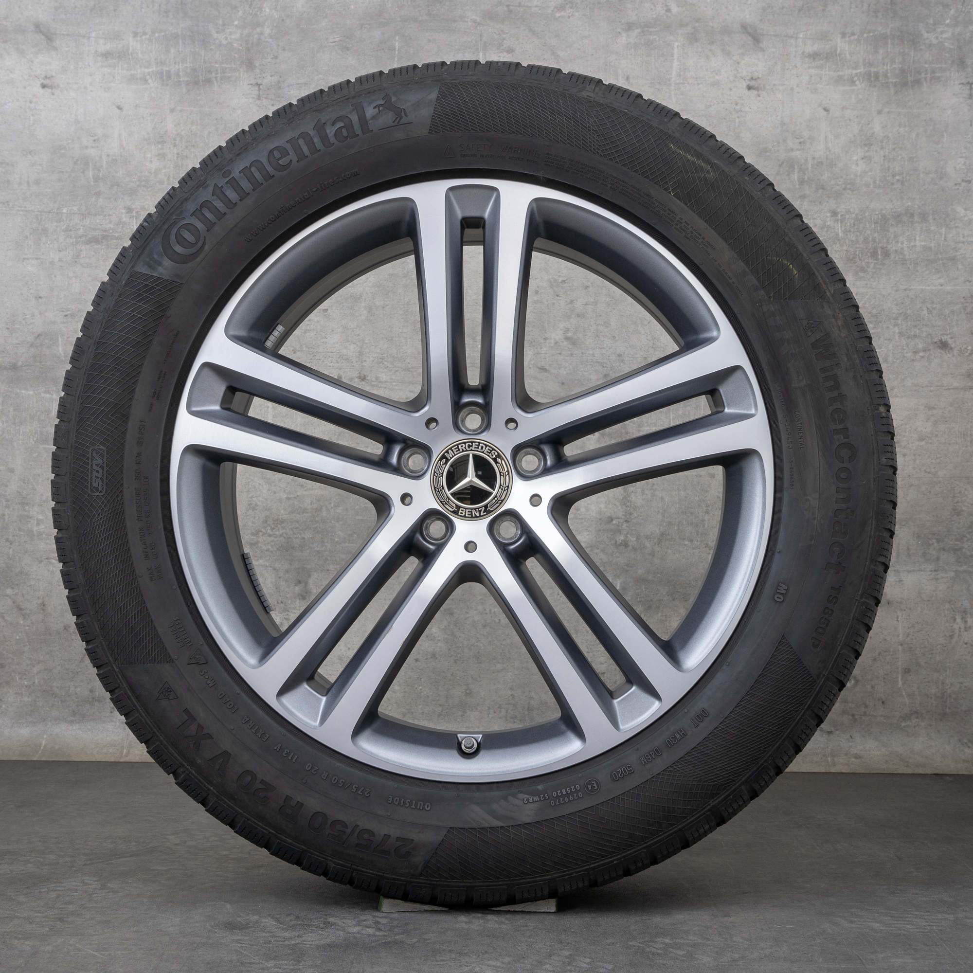 Oryginał Mercedes Benz GLE koła 20 cali X167 C167 letnie A1674012400 A1674012500 srebrny