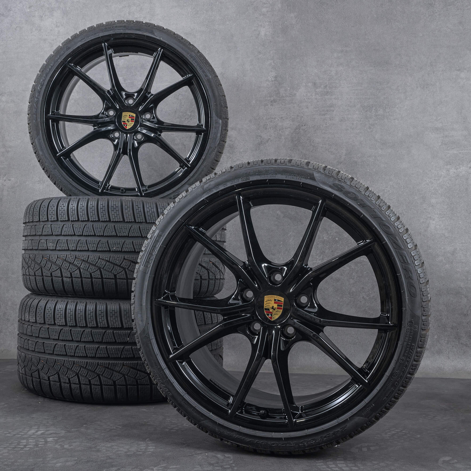 Originele Porsche velgen 20 inch 991 Carrera S C2 winterwielen winterbanden 041 NIEUW