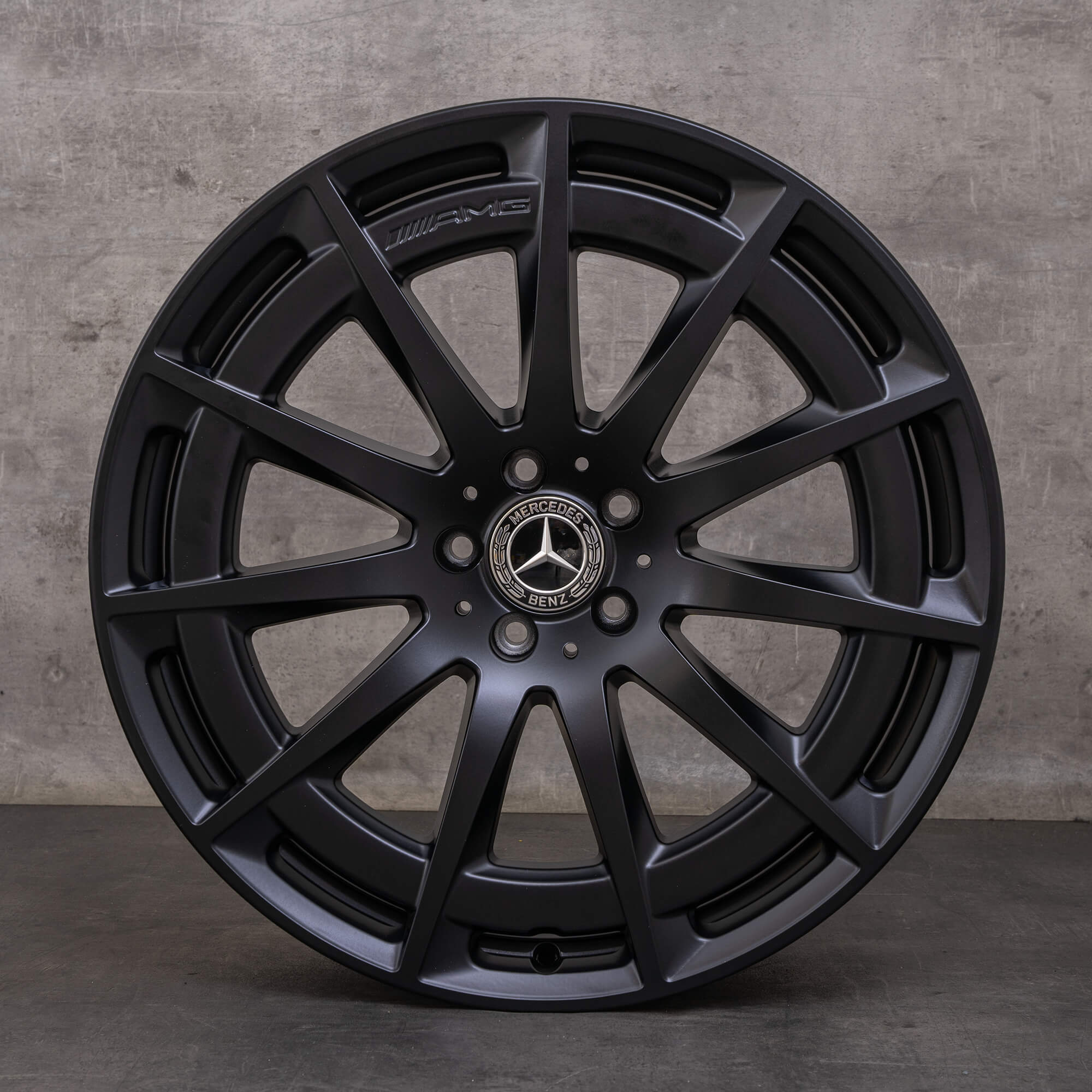 Orijinal Mercedes Benz EQS & 53 4Matic AMG jantlar 21 inç V297 A2974011400 siyah saten kaplama