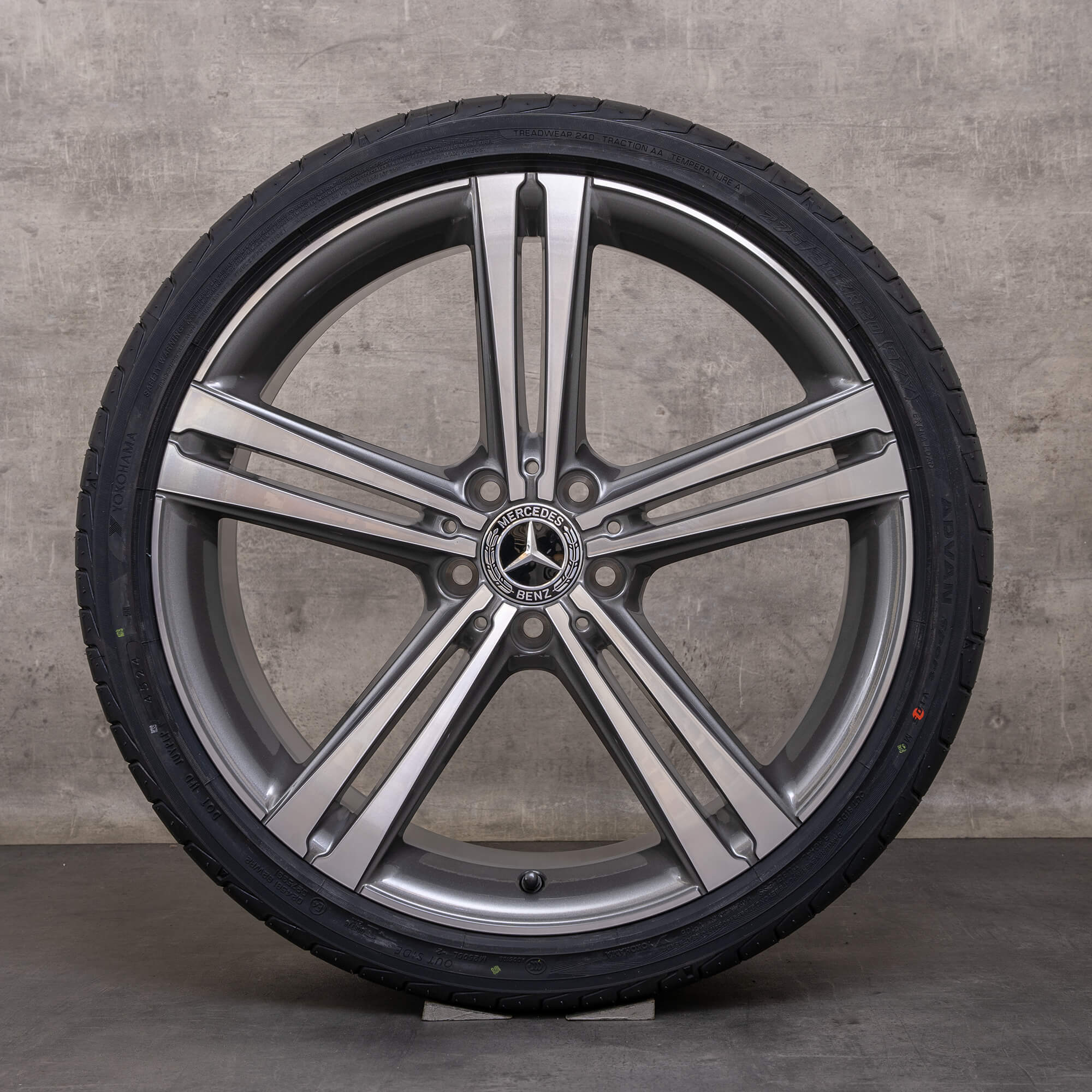 Oryginalne felgi Mercedes Benz CLS 20 cali C257 Coupe koła zimowe A2574010500 A2574010600 himalaya szary polerowane NOWOŚĆ