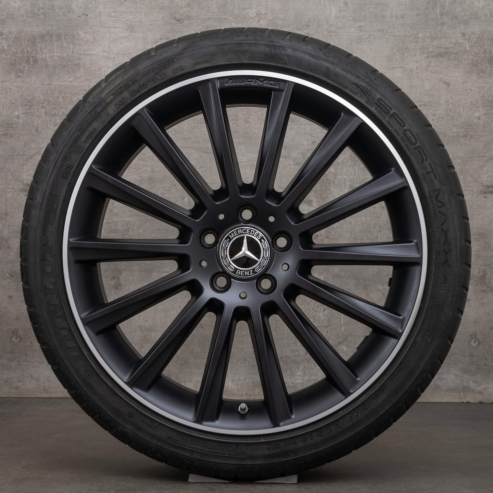 AMG Mercedes Benz C Klasse C43 C450 W205 vinterhjul 19 tommer fælge vinterdæk