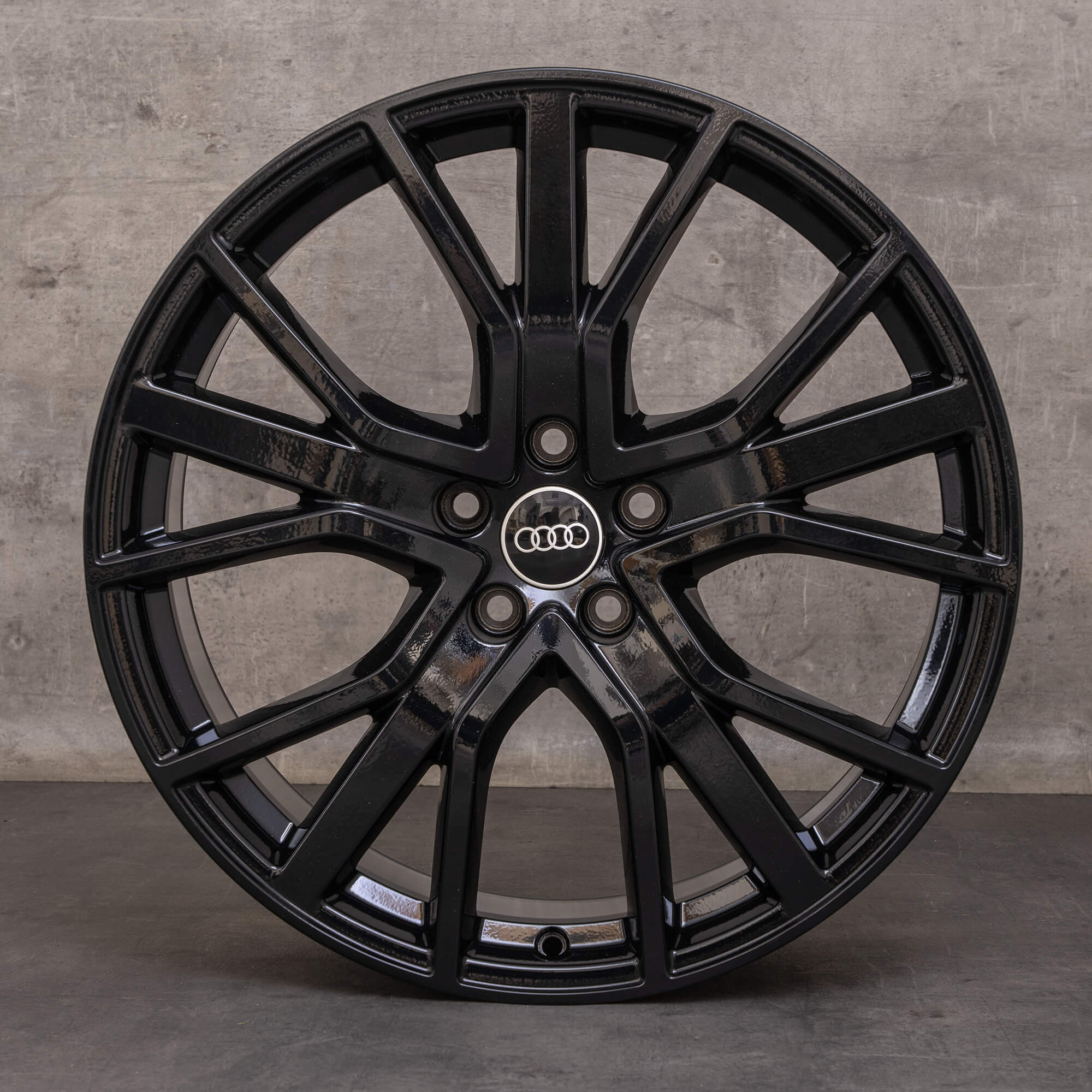 Original Audi A6 S6 Felgen 20 Zoll 4K C8 Sommerräder 4K0601025AB schwarz glanz