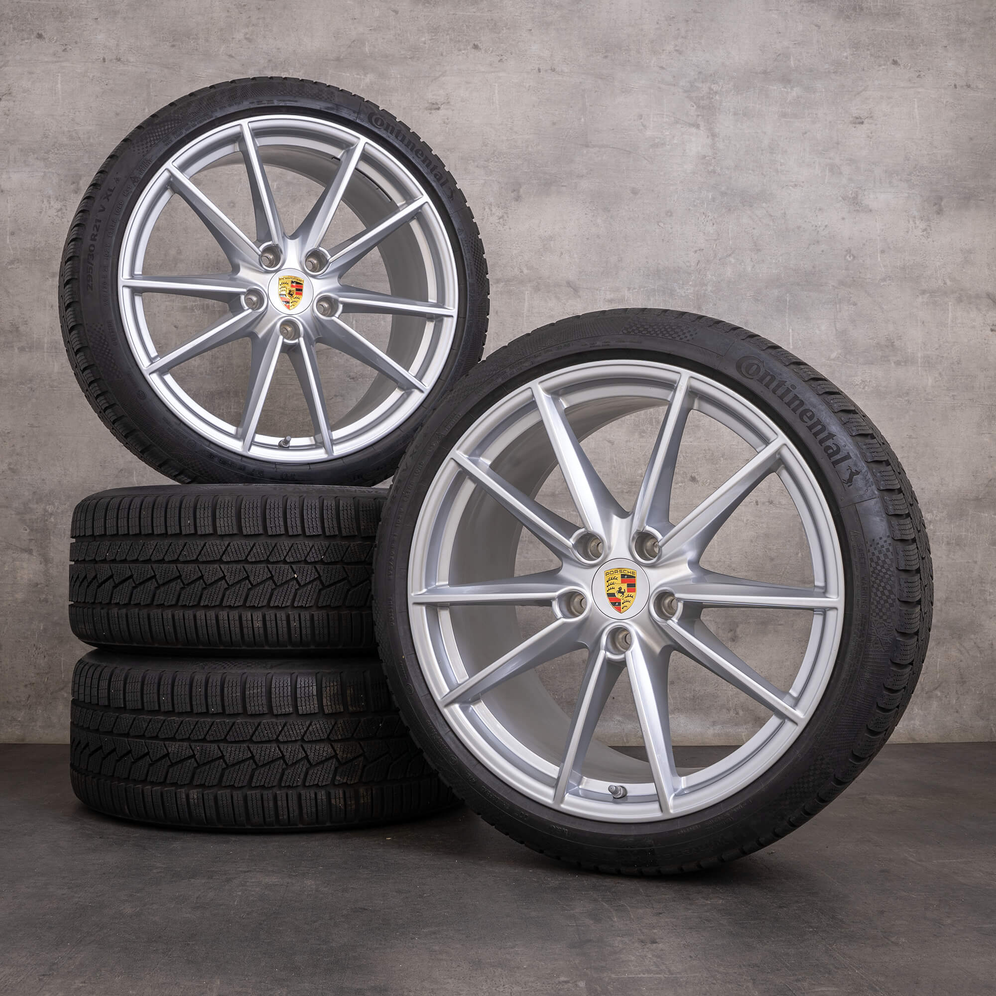 Originales Porsche 911 ruedas de invierno 20 21 pulgadas 992 I Carrera & S 4 4S llantas 992601025C 992601025E plata brillante