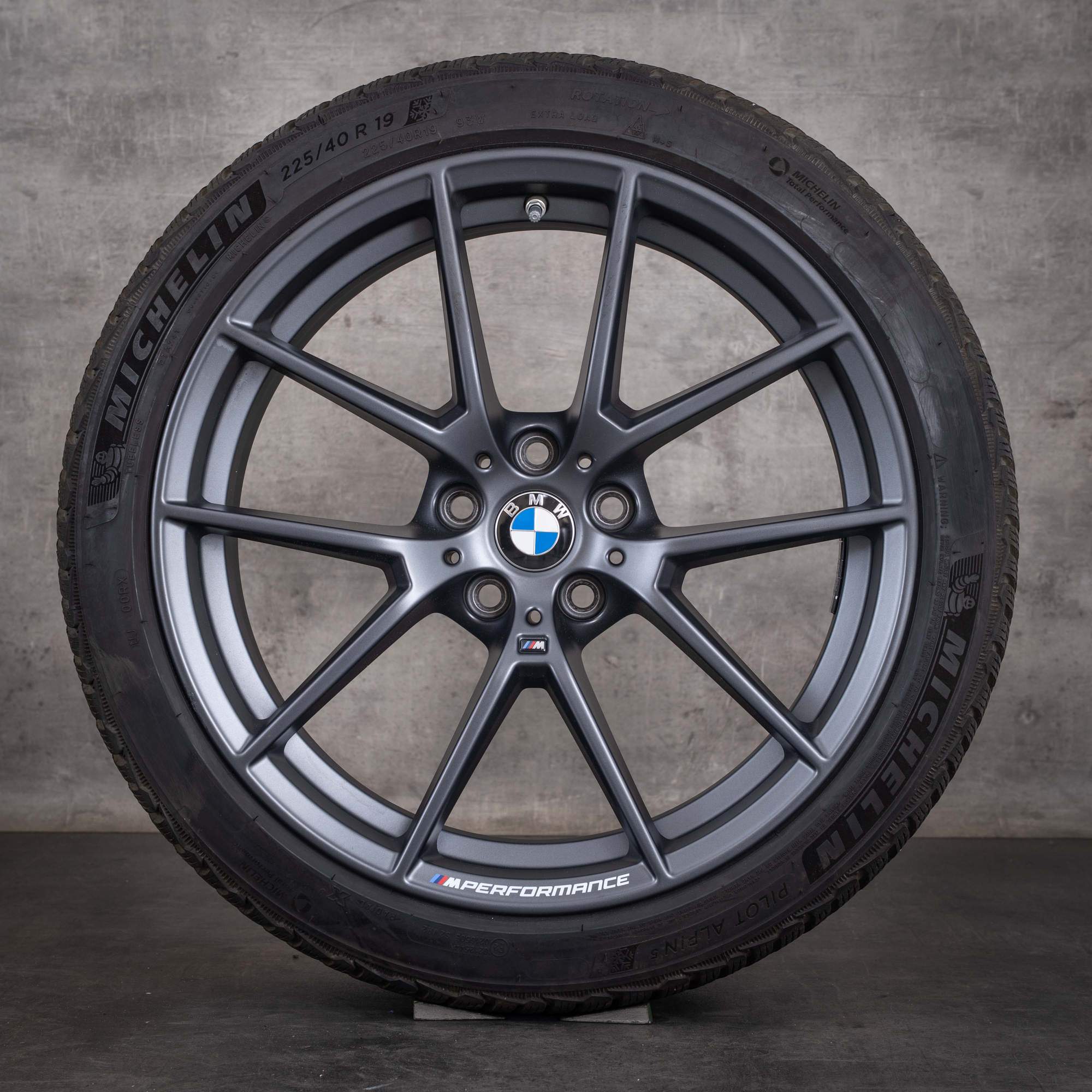 Original BMW 2er 3er 4er Winterräder 19 Zoll G20 G21 G22 G23 G42 Coupé Felgen Styling 898 M 6895390 6895391 frozen gunmetal grey matt
