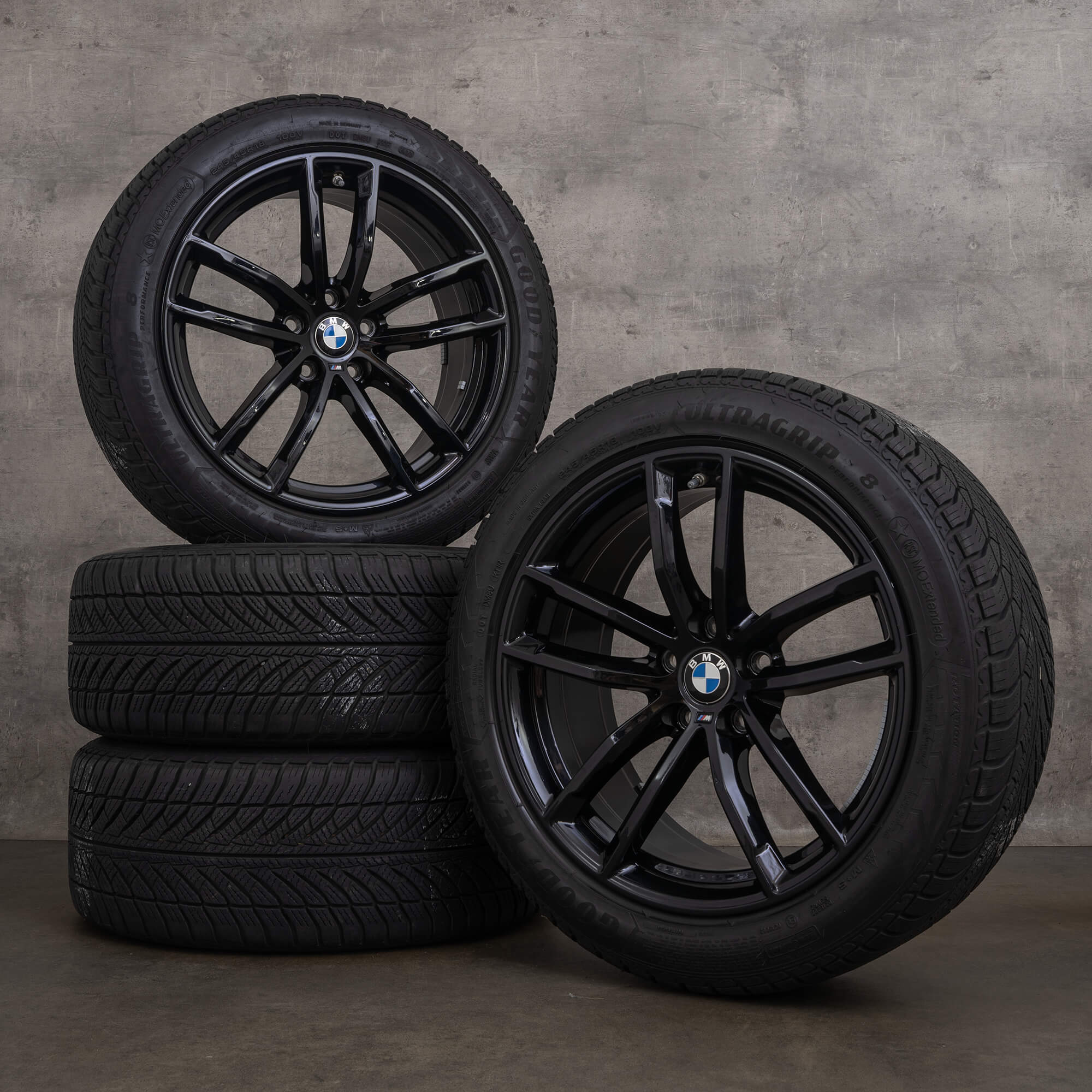 Original BMW 5er 8er Felgen 18 Zoll G30 G31 G14 G15 G16 Winterräder 8747407 Styling 662 M schwarz