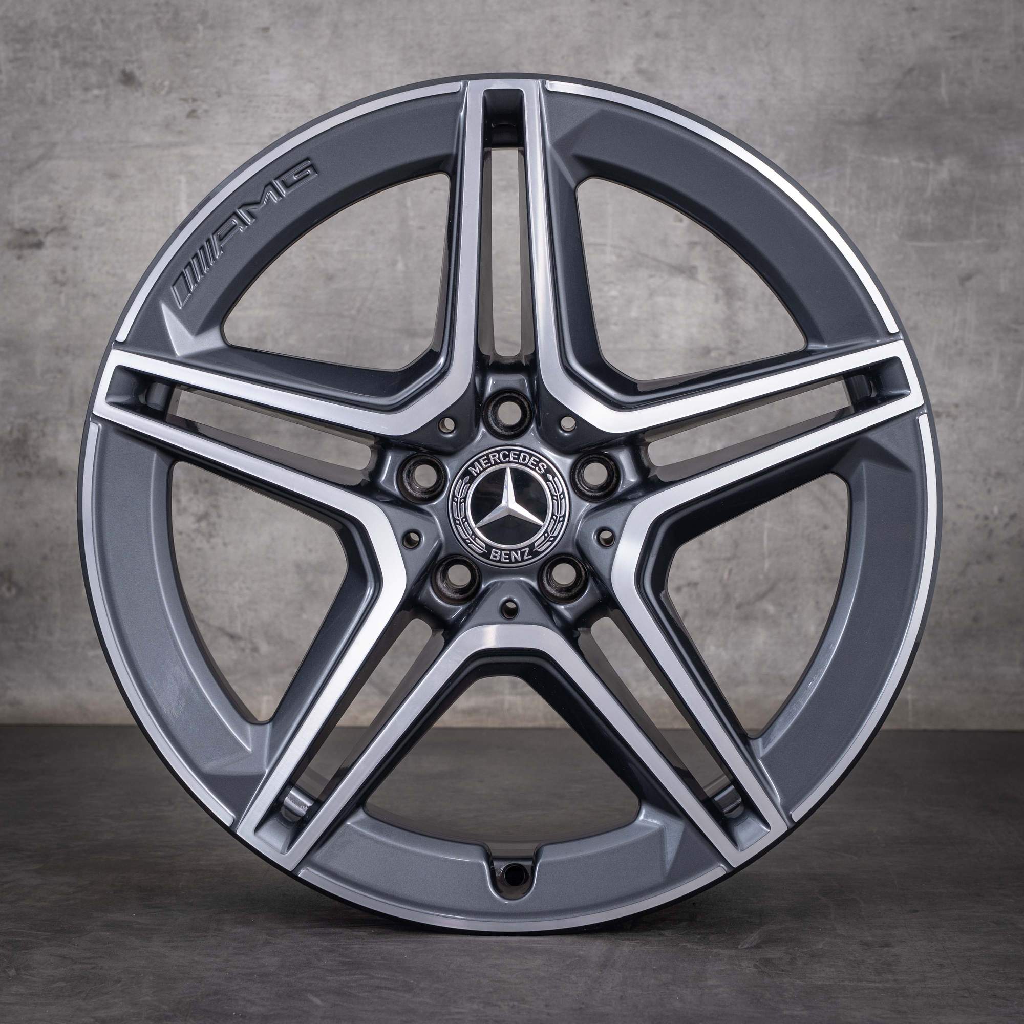 Jantes d'origine Mercedes-Benz GLC et 43 AMG 19 pouces C253 A2534015300 A2534015400 gris Himalaya jantes diamantées