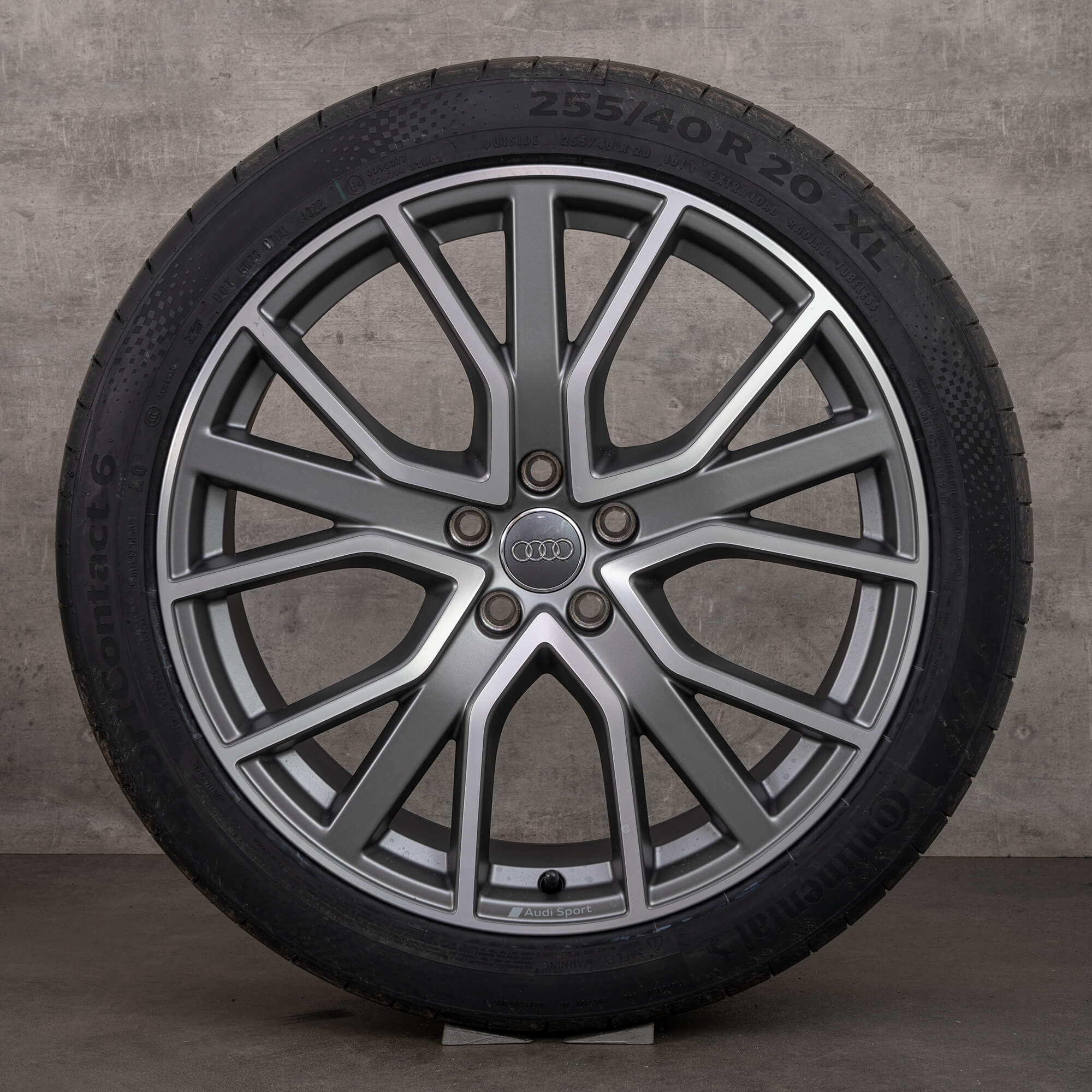 OEM Audi A6 S6 rims 20 inch 4K C8 summer wheels 4K0601025AB anthrzit glossy turned