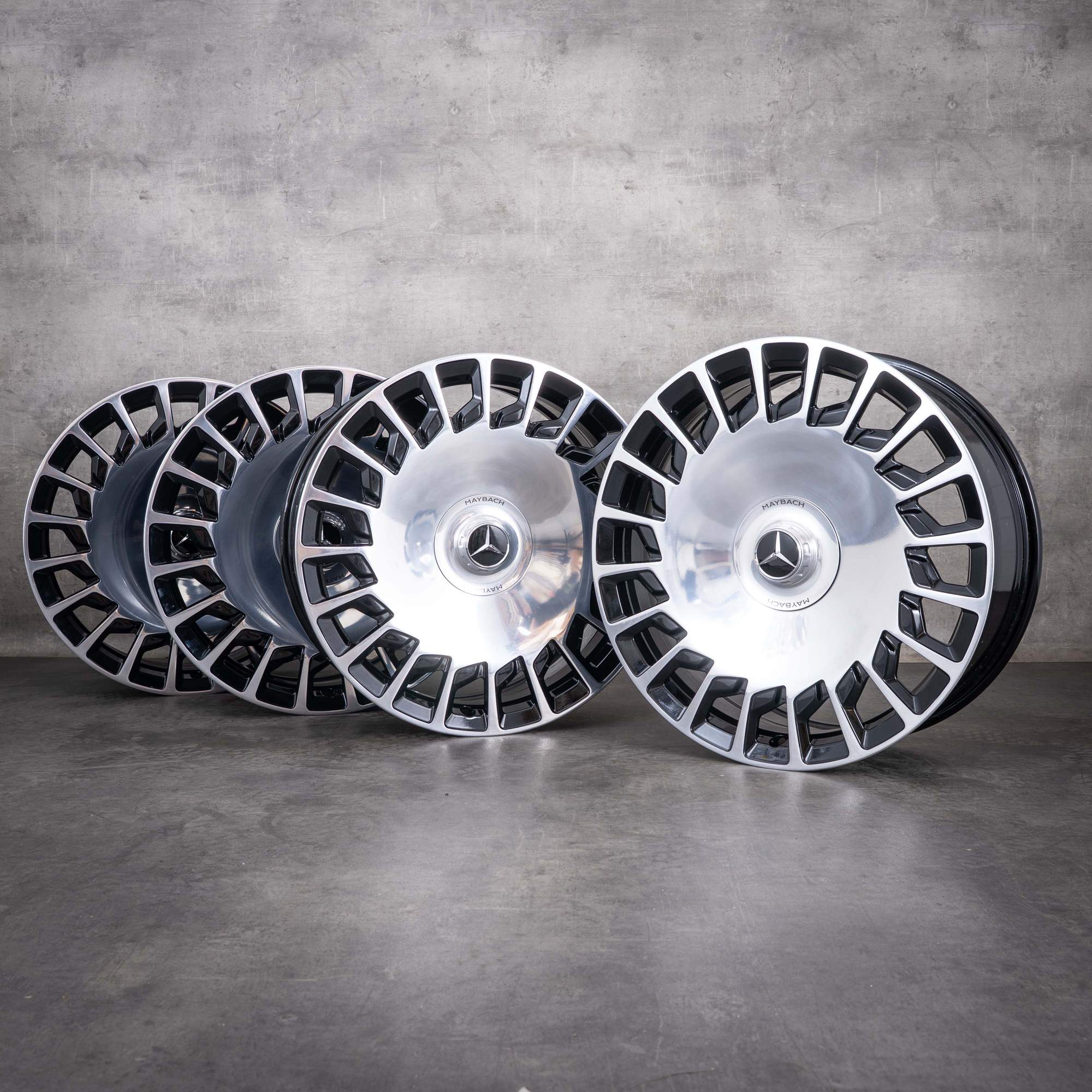 Alkuperäiset Mercedes-Benz Maybach S-sarjan S63 S65 AMG-vanteet 20 tuumaa W222 V222 X222 A217 C217 A2174010200 A2174010300 diamond cut musta