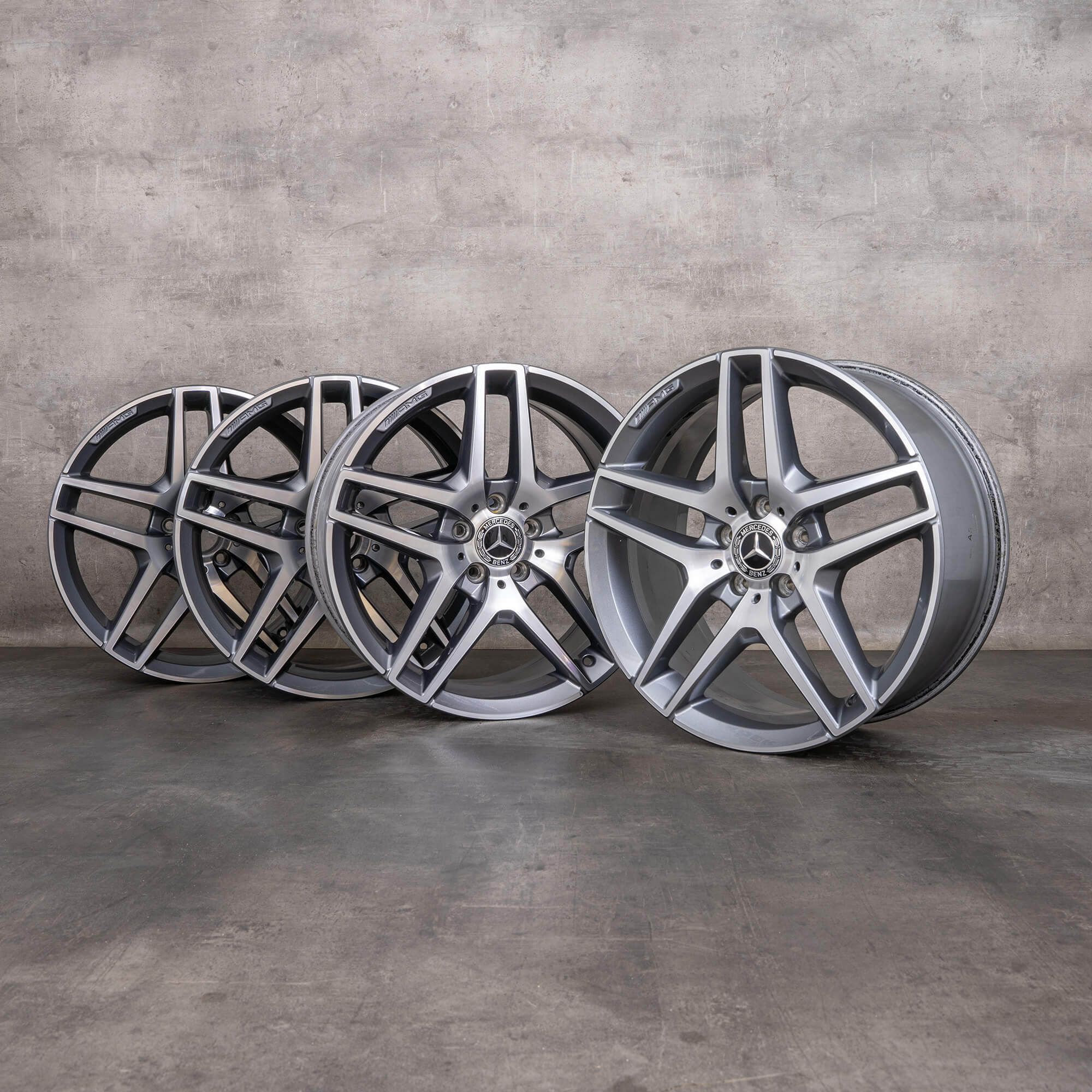 OEM Mercedes Benz S-Class AMG Rims 19 inch W222 A217 C217 A2224010000 himalaya grey glossy turned\n116