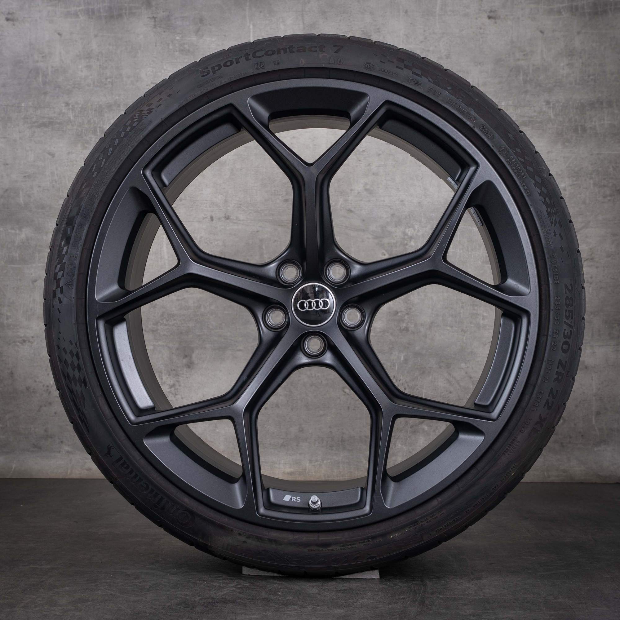 Alkuperäiset Audi RS6 RS7 -vanteet 22 tuumaa 4K C8 Performance -kesäpyörät 4K0601025CQ graniitti matta