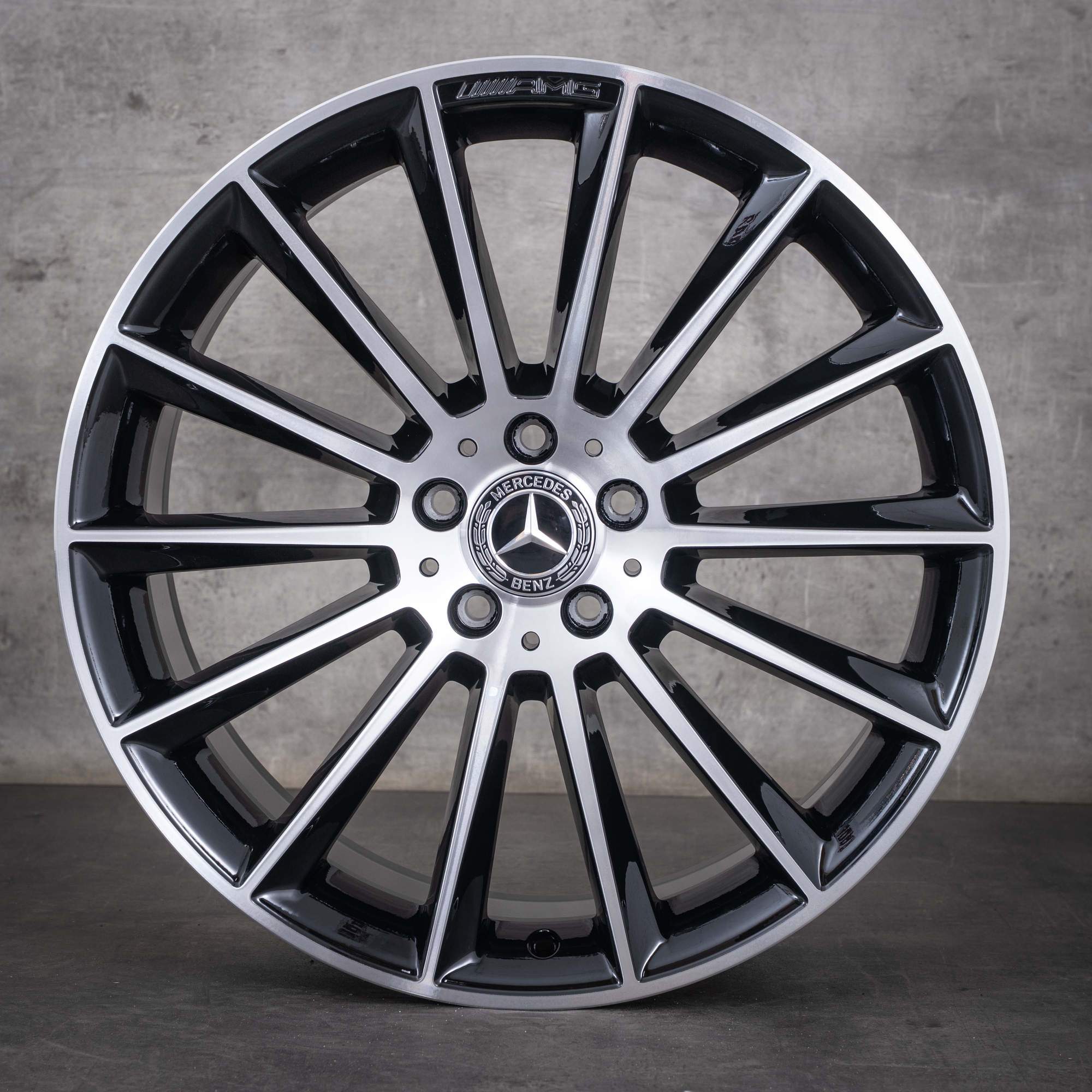 Original Mercedes Benz E-Klasse AMG Felgen 20 Zoll W213 S213 C238 A238 Sommerräder A2134012200 A2134012300 schwarz glanzgedreht