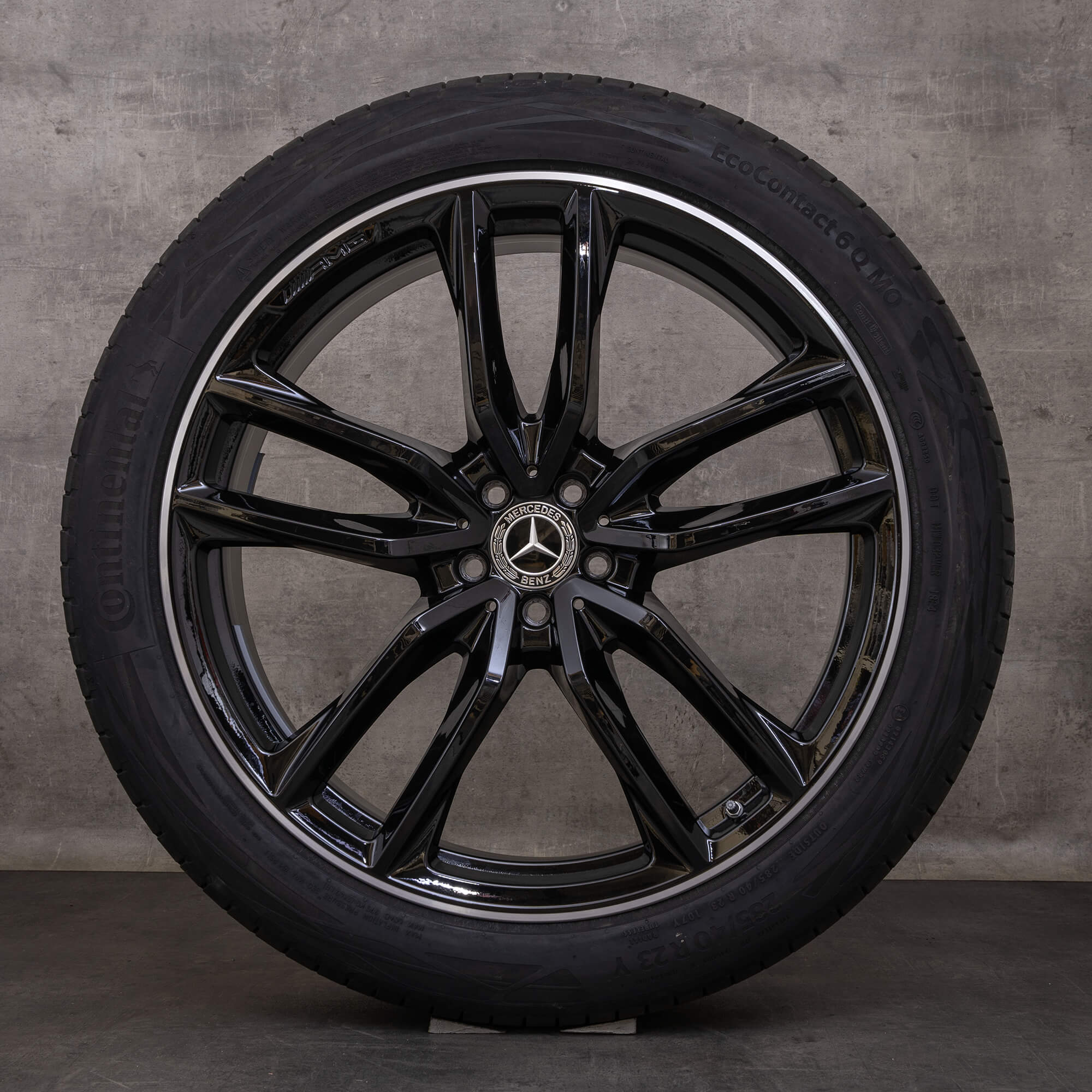 Original Mercedes Benz GL GLS AMG Felgen 23 Zoll X167 Sommerräder A1674017700 A1674017800 schwarz glanzgedreht