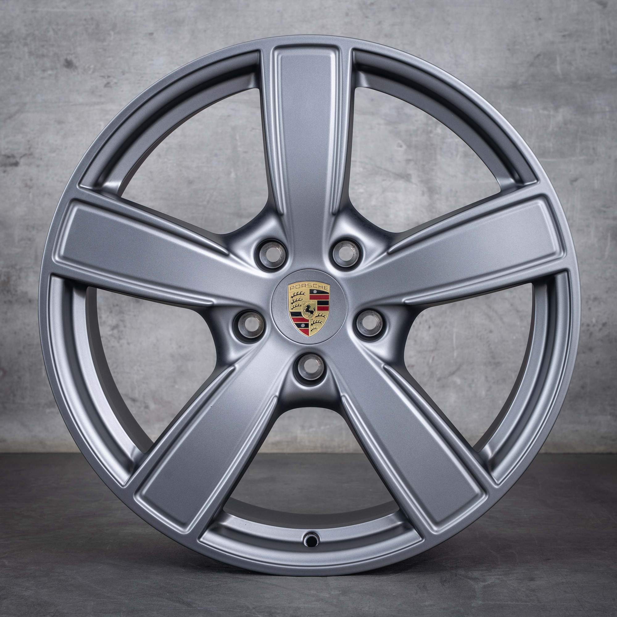 Alkuperäiset Porsche Cayenne 20 tuuman vanteet 9YA E3 9Y0601025BP 9Y0601025BQ Sport Classic platina hopea matta