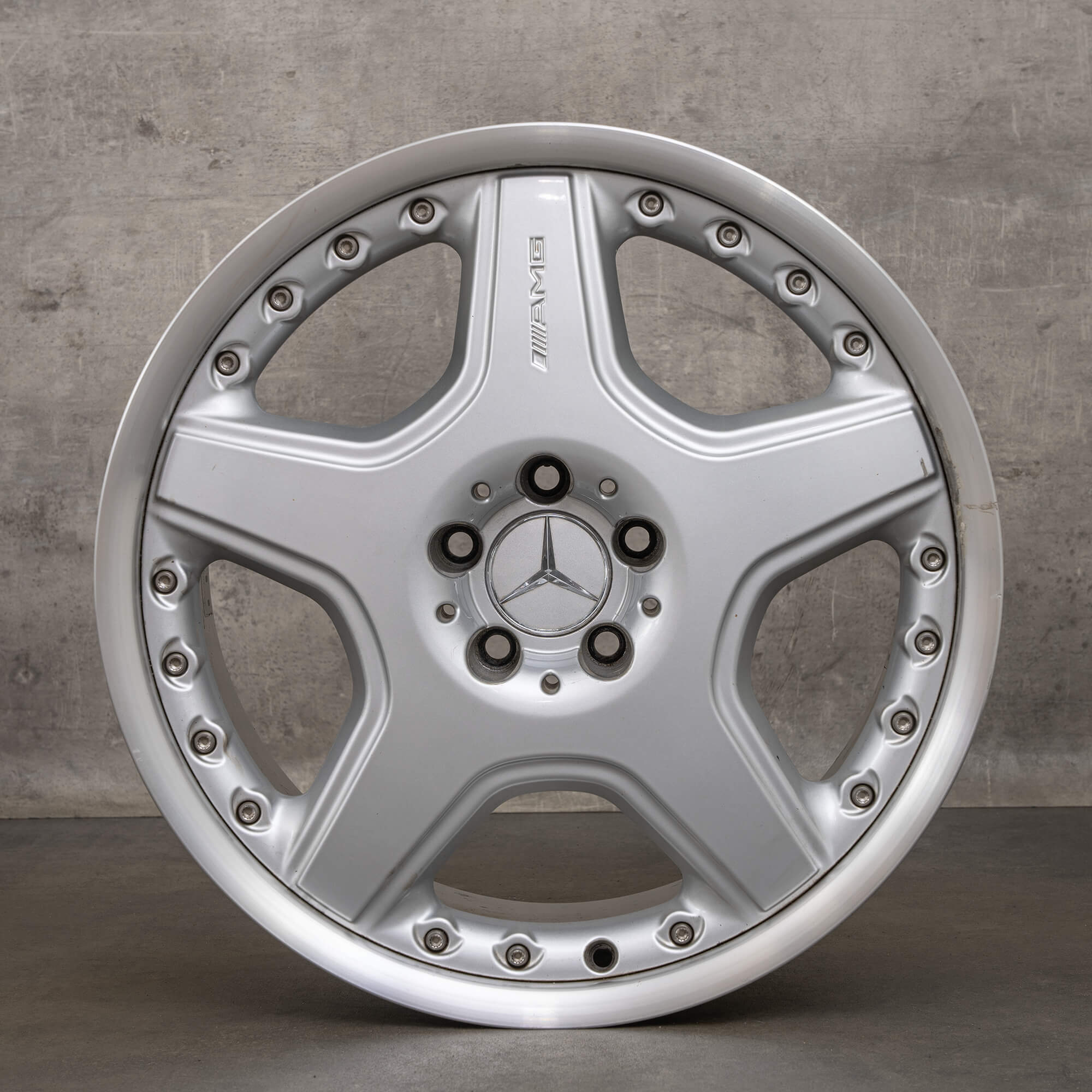 Original AMG Mercedes M-Klasse ML W163 19 Zoll Felgen A1634000302 silber