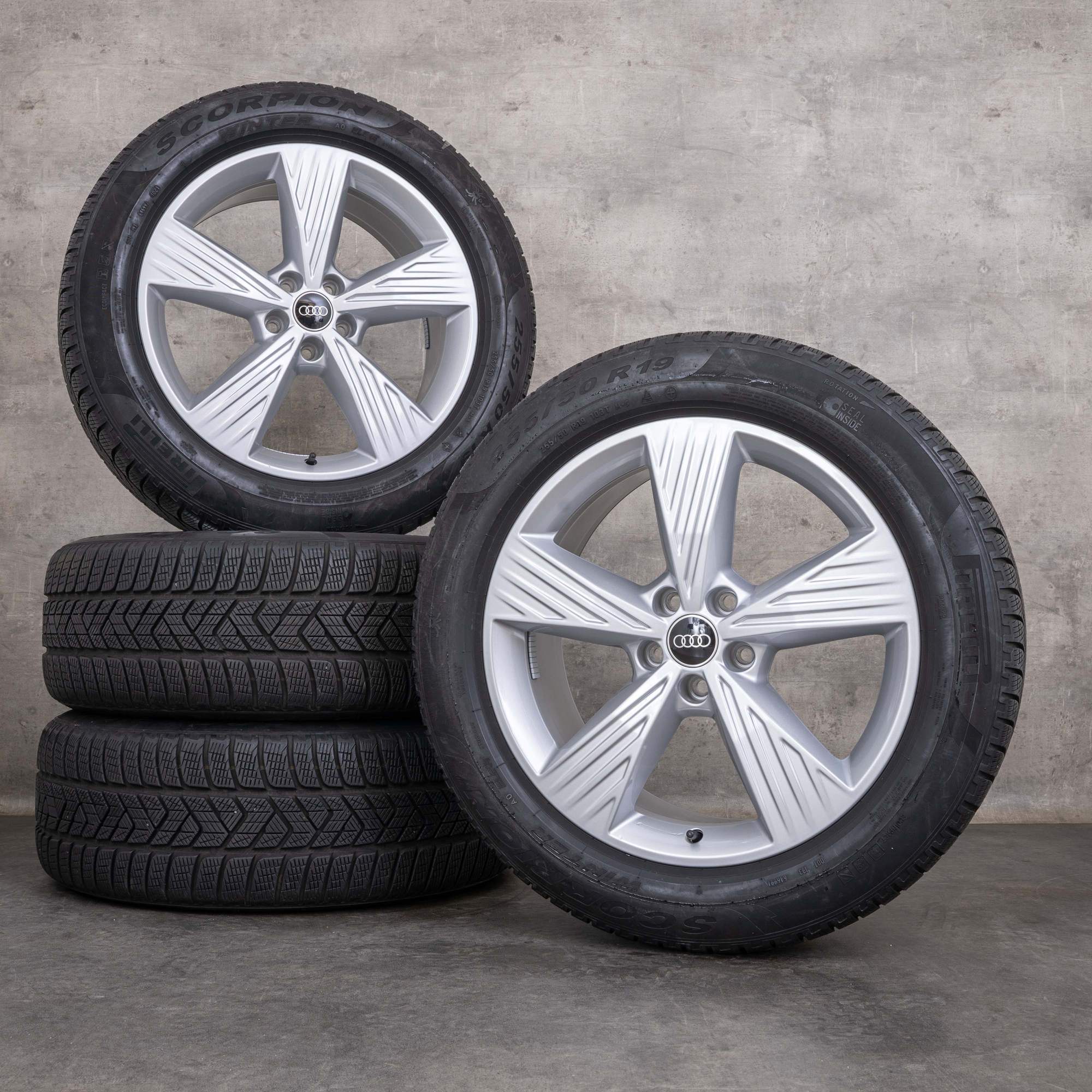 Alkuperäiset Audi Q4 e-tron talvirenkaat 19 tuuman FZ Sportback vanteet 89A601025B hopea